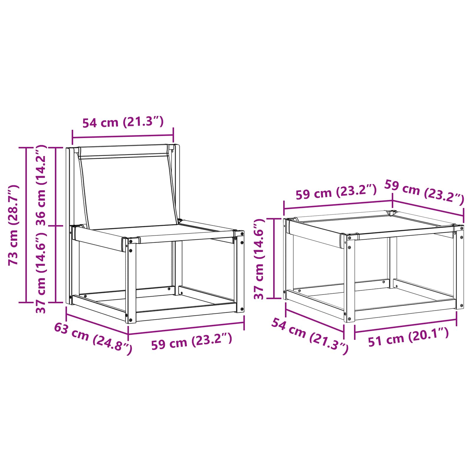 Set vanjskih sofa s jastukom 4 pcs Bijela i svjetlosiva