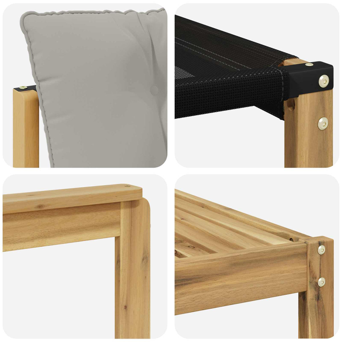 Set vanjskih sofa 7 kom. Bijela i svjetlosiva