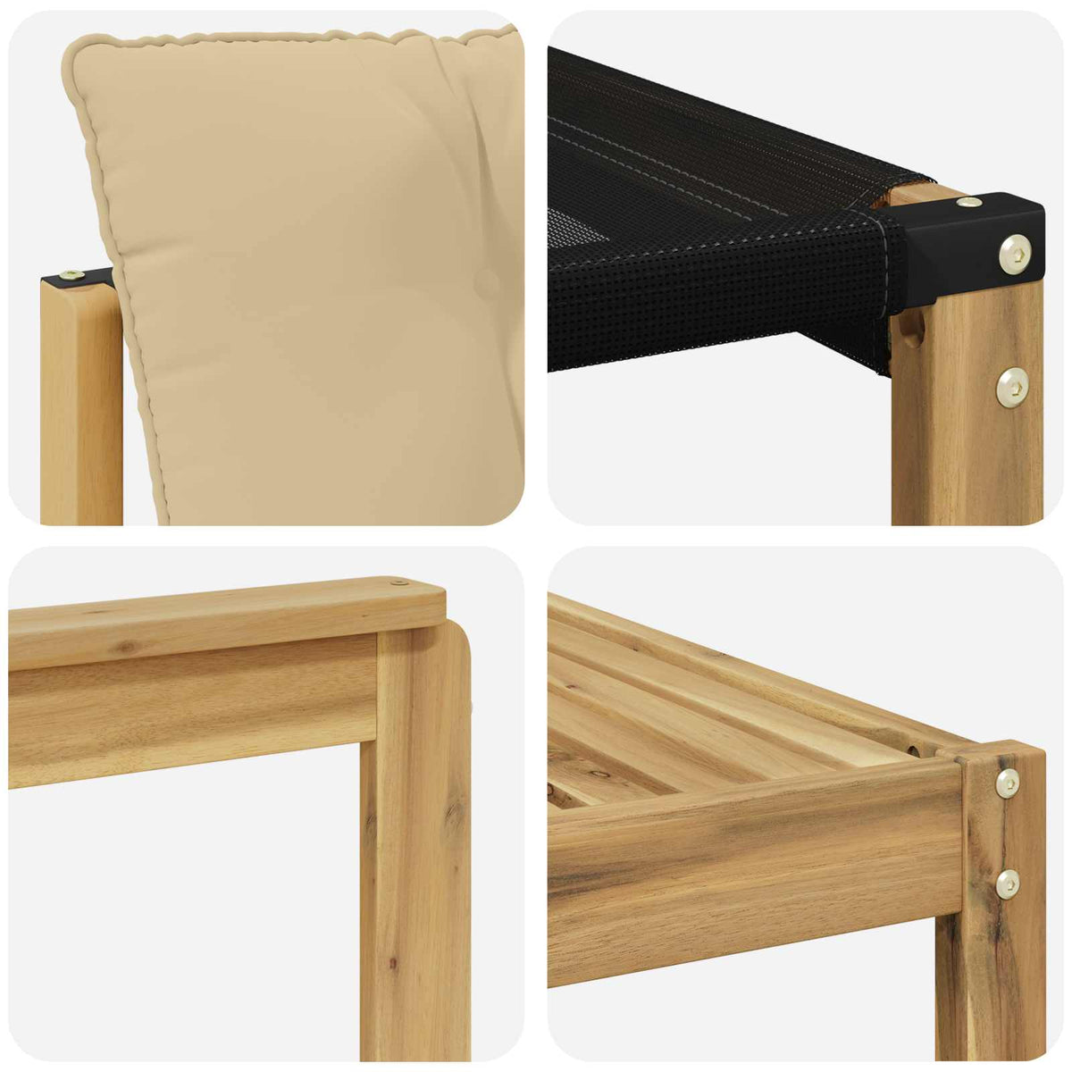 Set vanjskih sofa 8 kom. Bijela i bež