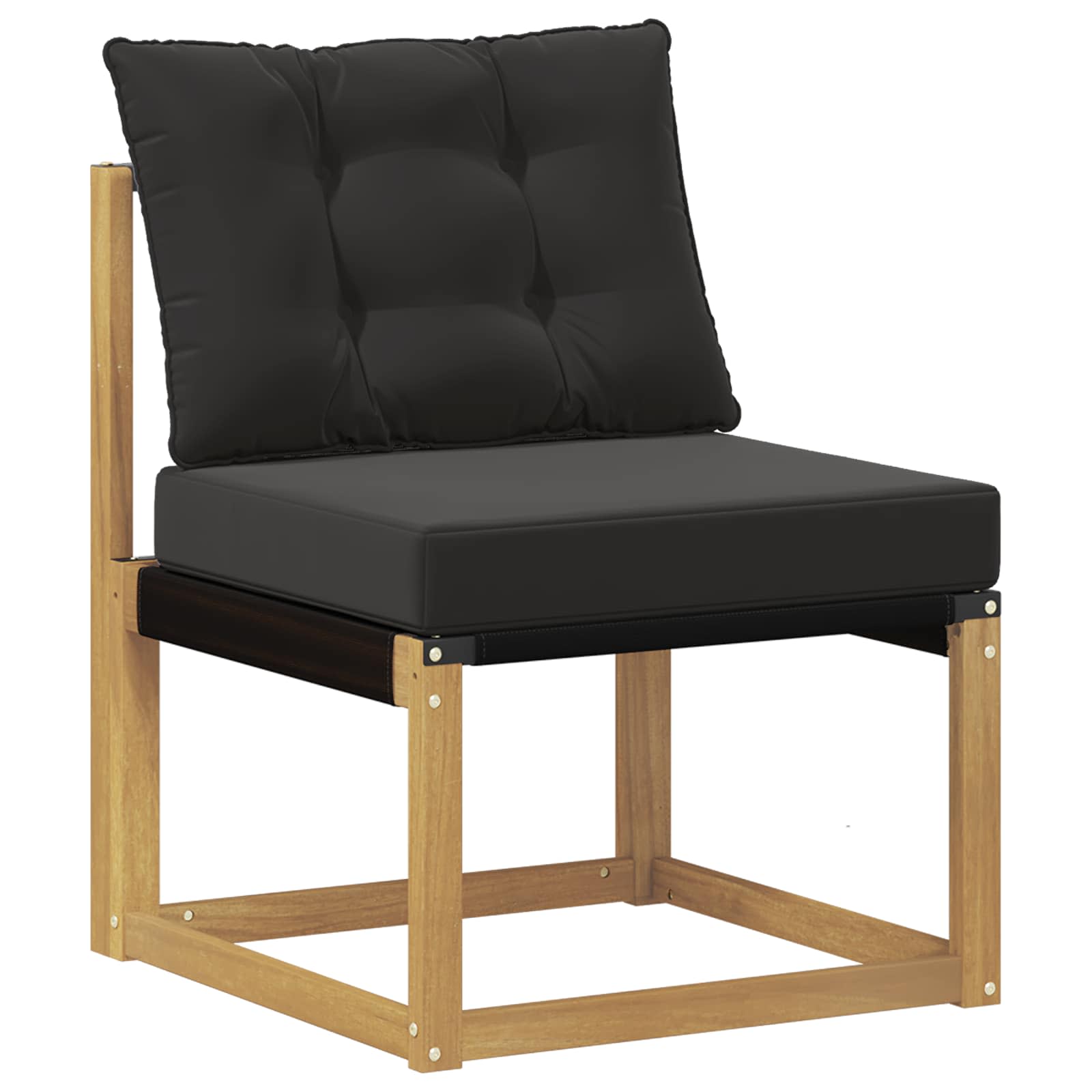 Set vanjskih sofa 8 kom. Bijela i crna