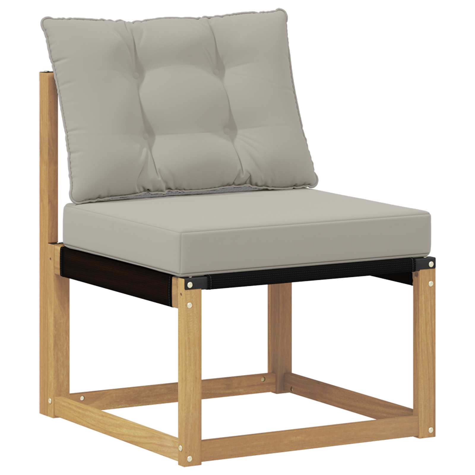 Set vanjskih sofa 6 pcs Bijela i svjetlosiva