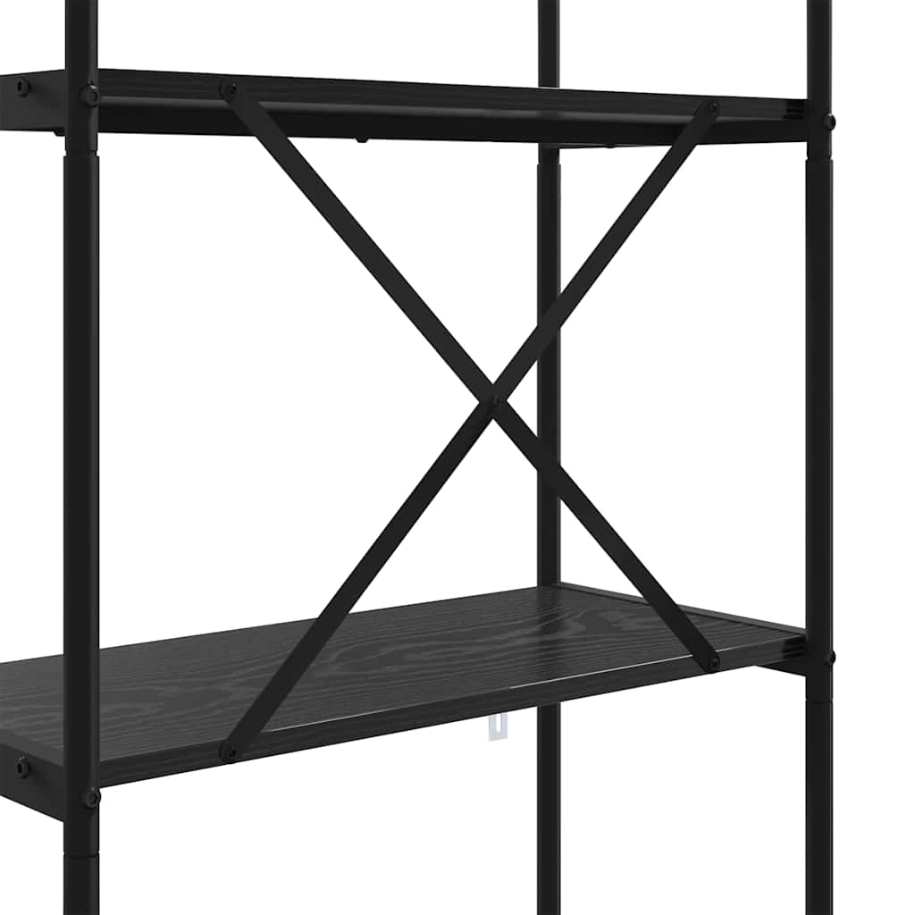 Polica Crni hrast 80 x 30 x 183 cm Konstruirano drvo