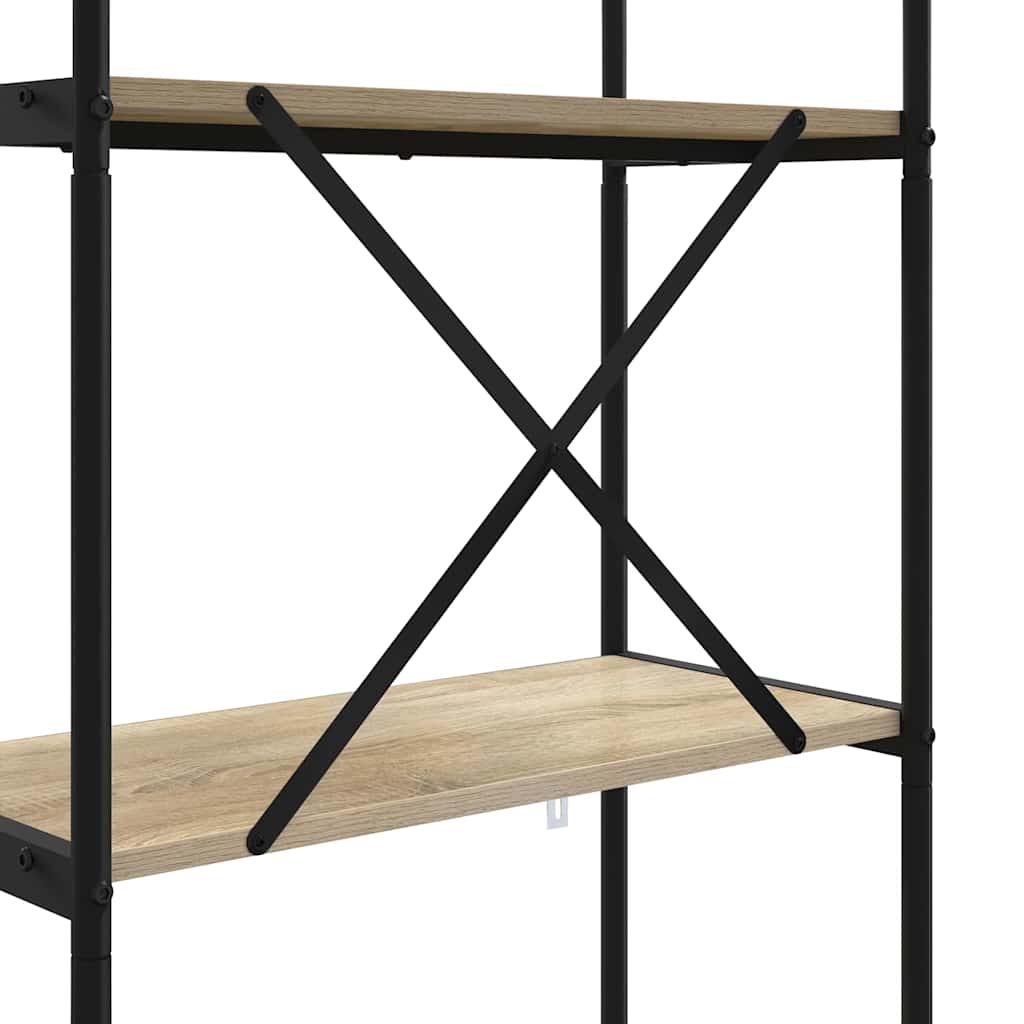 Polica Sonoma hrast 80 x 30 x 183 cm Konstruirano drvo