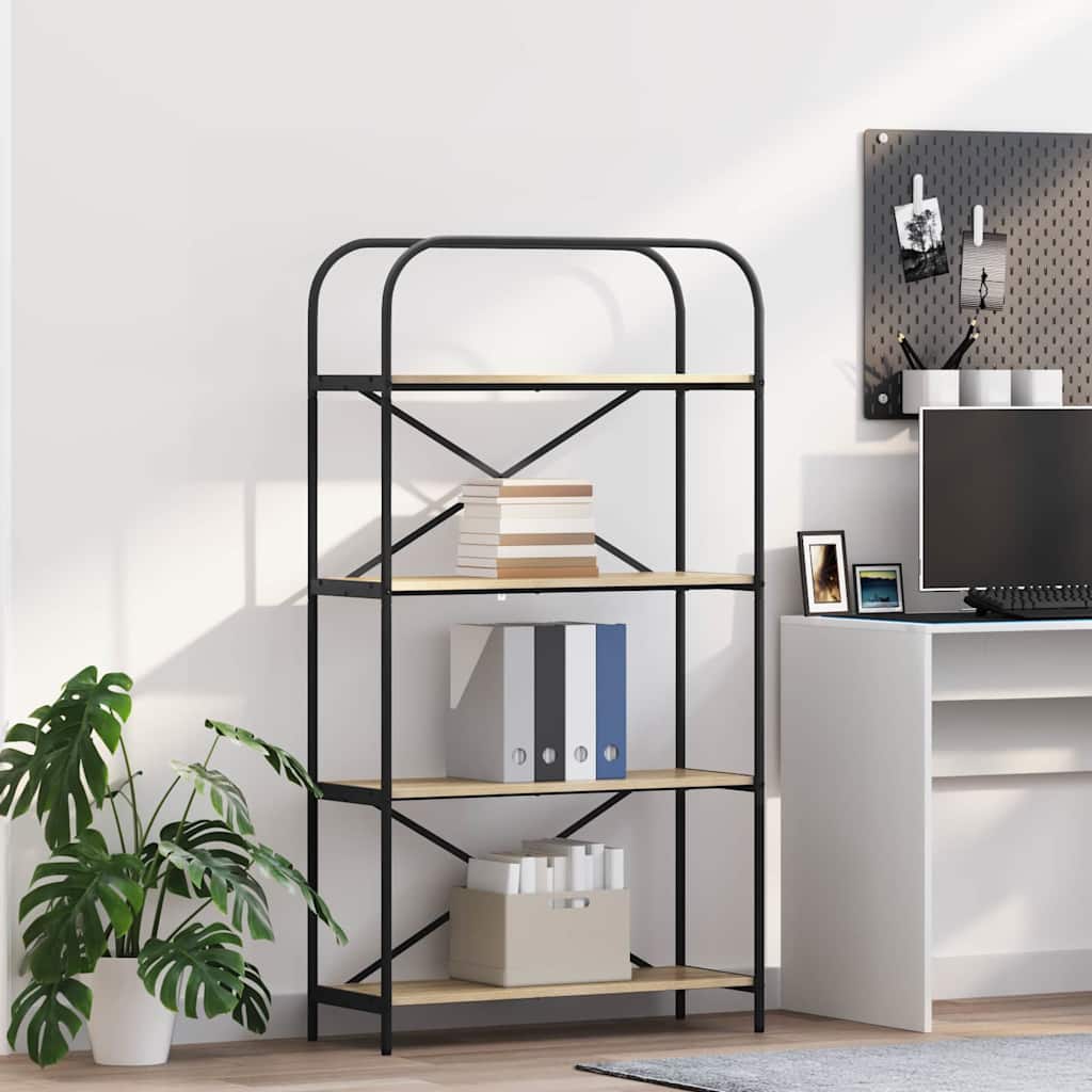 Polica Sonoma hrast 80 x 30 x 146 cm Konstruirano drvo