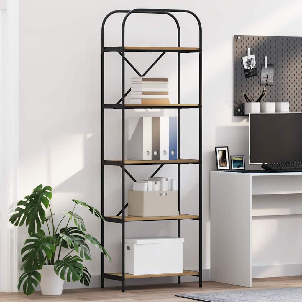 Polica 5 razina 60 x 30 x 183 cm Konstruirano drvo