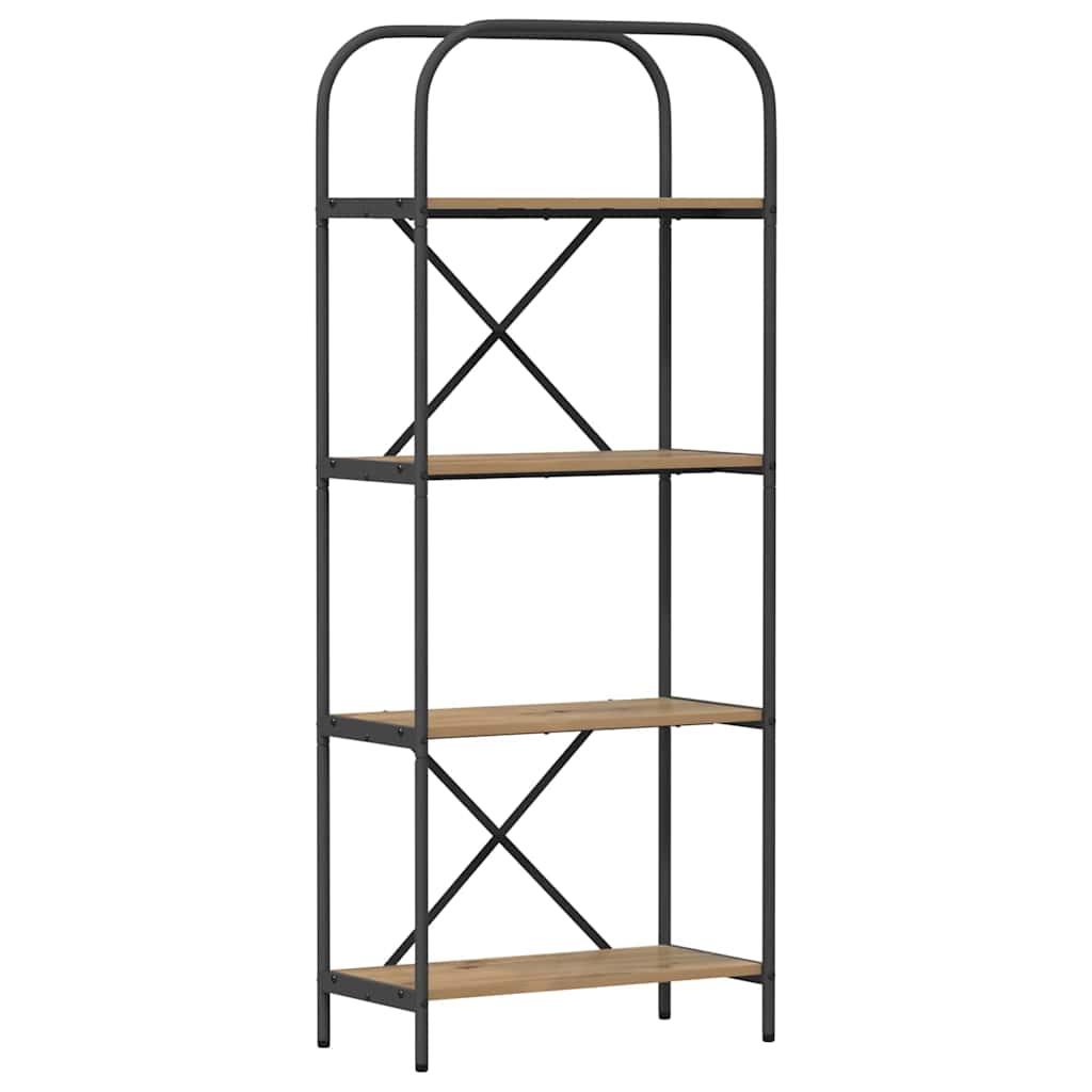 Polica 4 razina 60 x 30 x 146 cm Konstruirano drvo