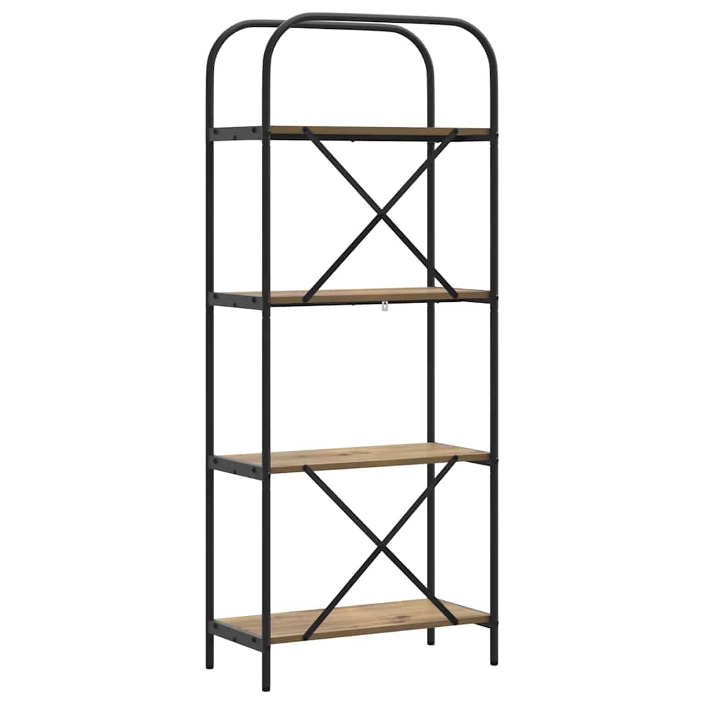 Polica 4 razina 60 x 30 x 146 cm Konstruirano drvo