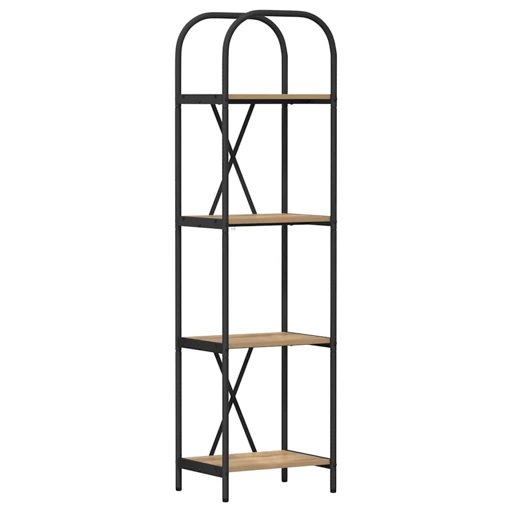 Polica 4 razina 40 x 30 x 146 cm Konstruirano drvo