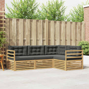 Set vanjskih sofa 4 pcs Bijela i antracit 245,5 x 166,5 x 73 cm