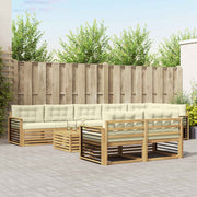 Set vanjskih sofa 9 kom. Bijela i krem Poliester 79 x 79 x 37 cm