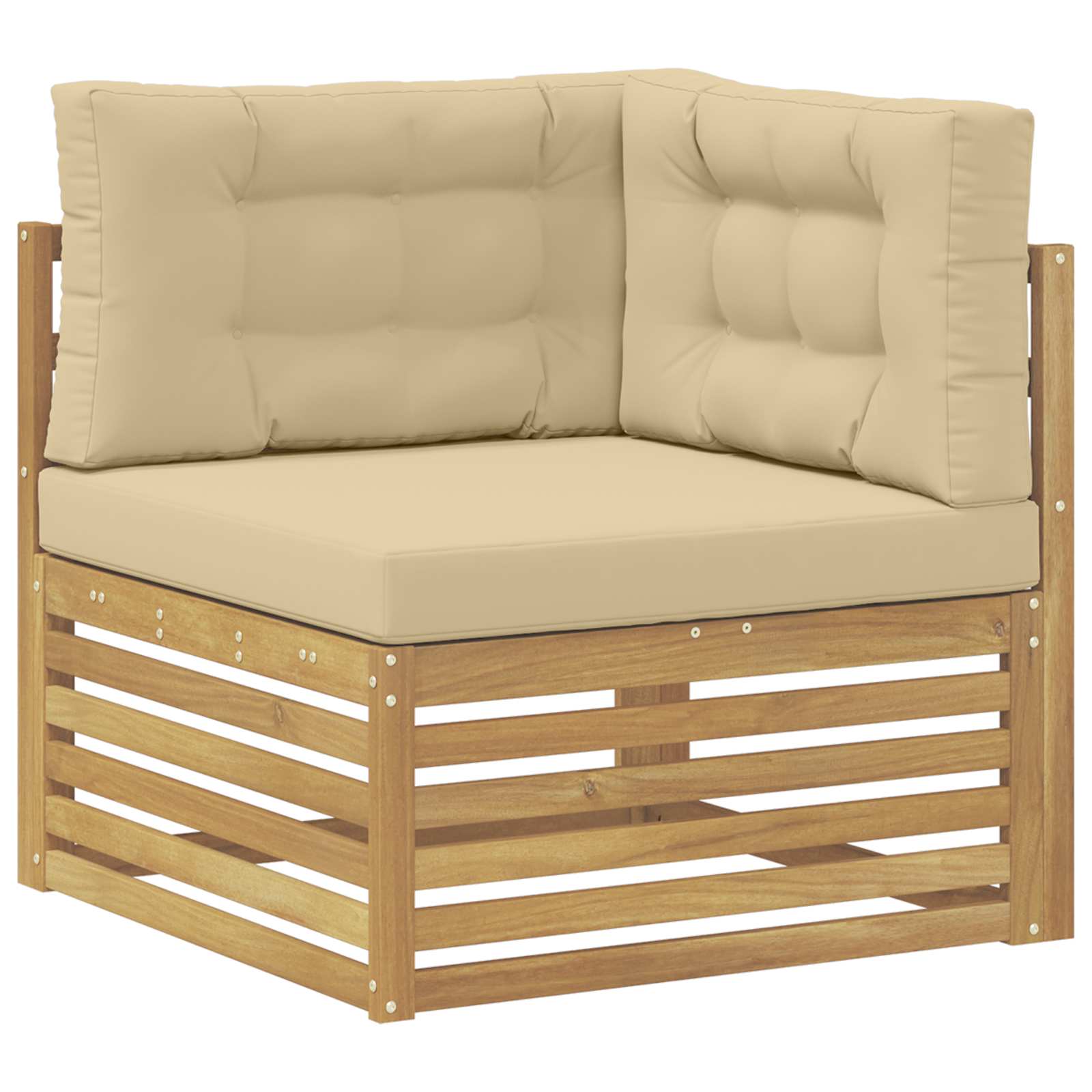 Set vanjskih sofa 7 pcs Bijela i bež