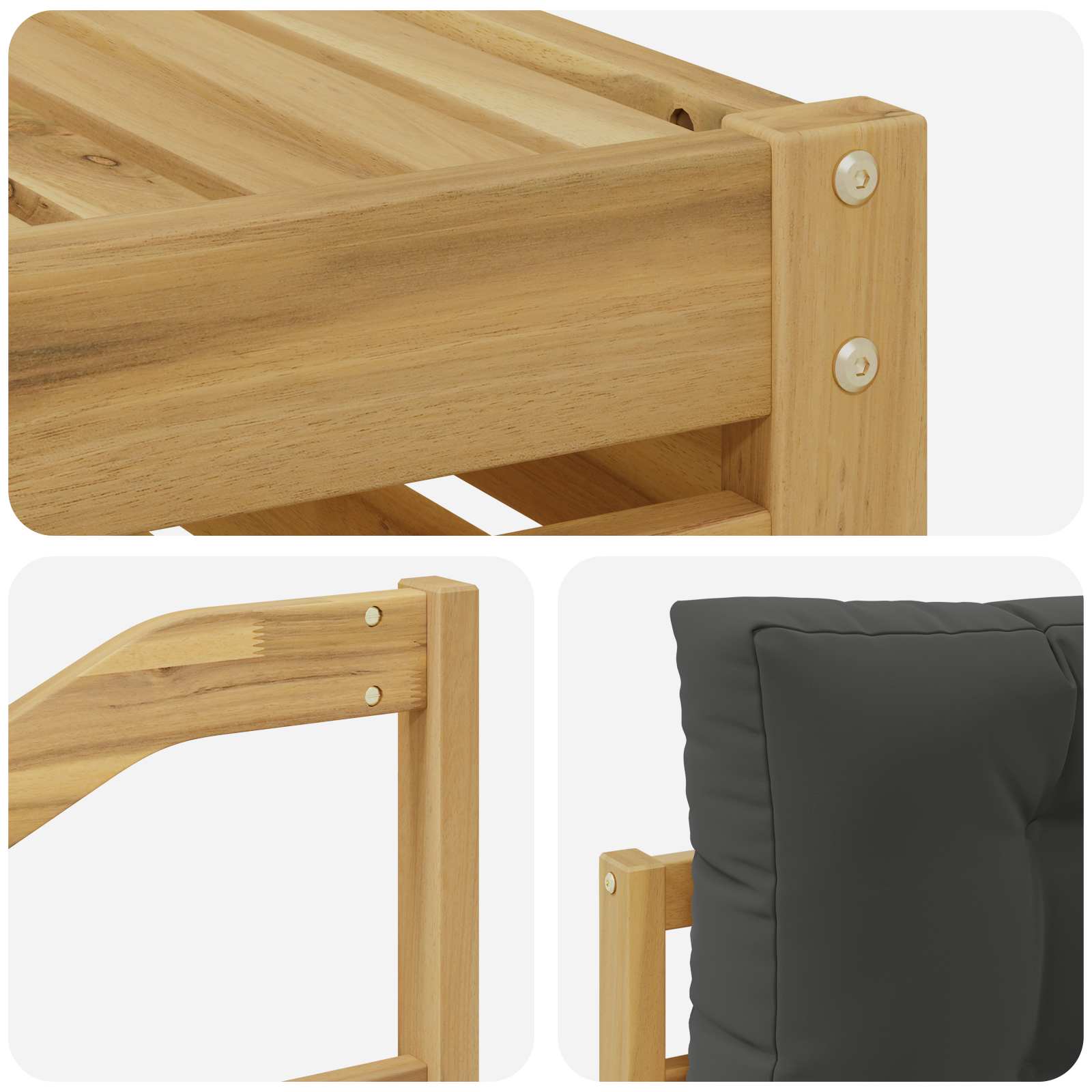 Set vanjskih sofa 6 pcs Bijela i antracit 325 x 162,5 x 73 cm