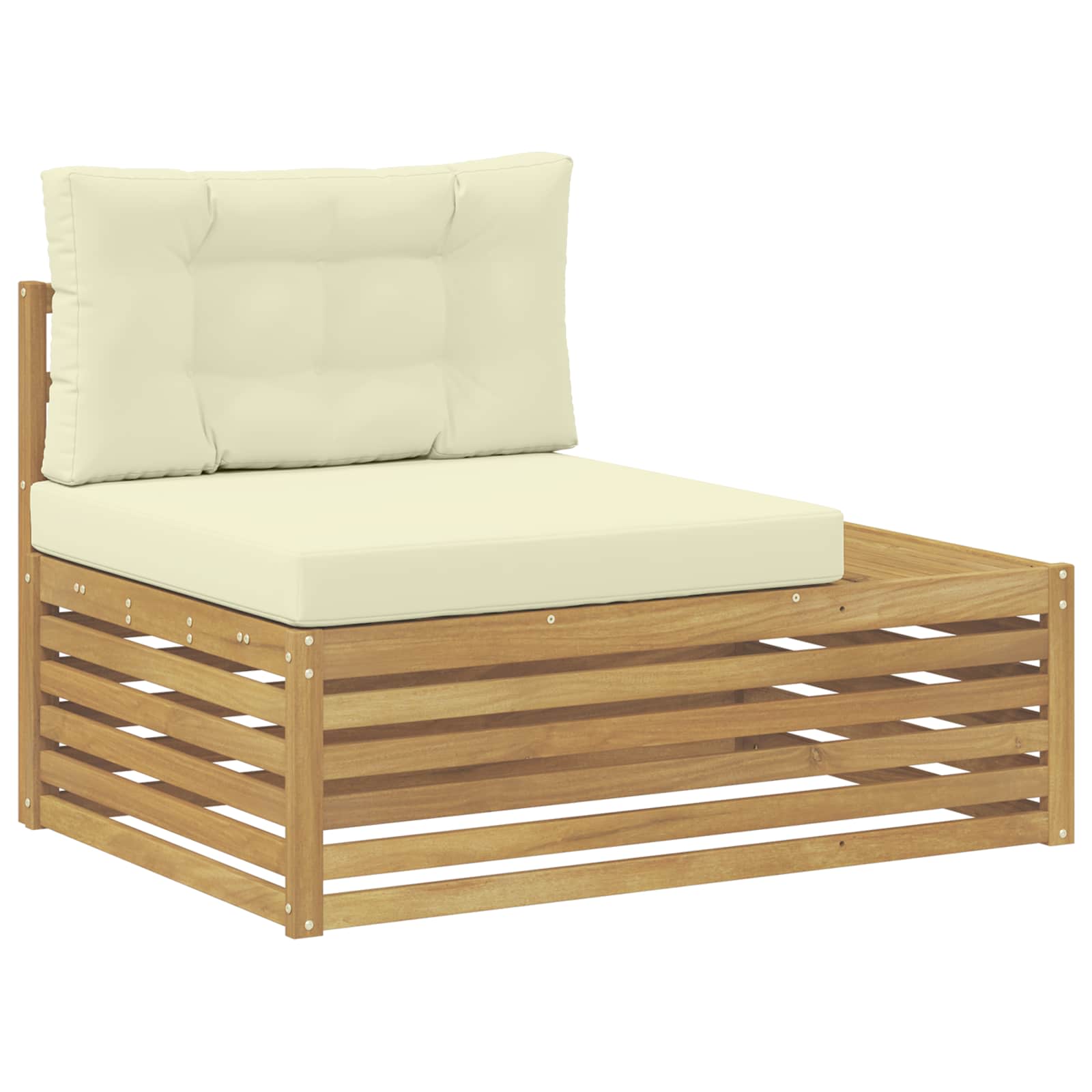 2 pcs Set vanjskih sofa Bijela