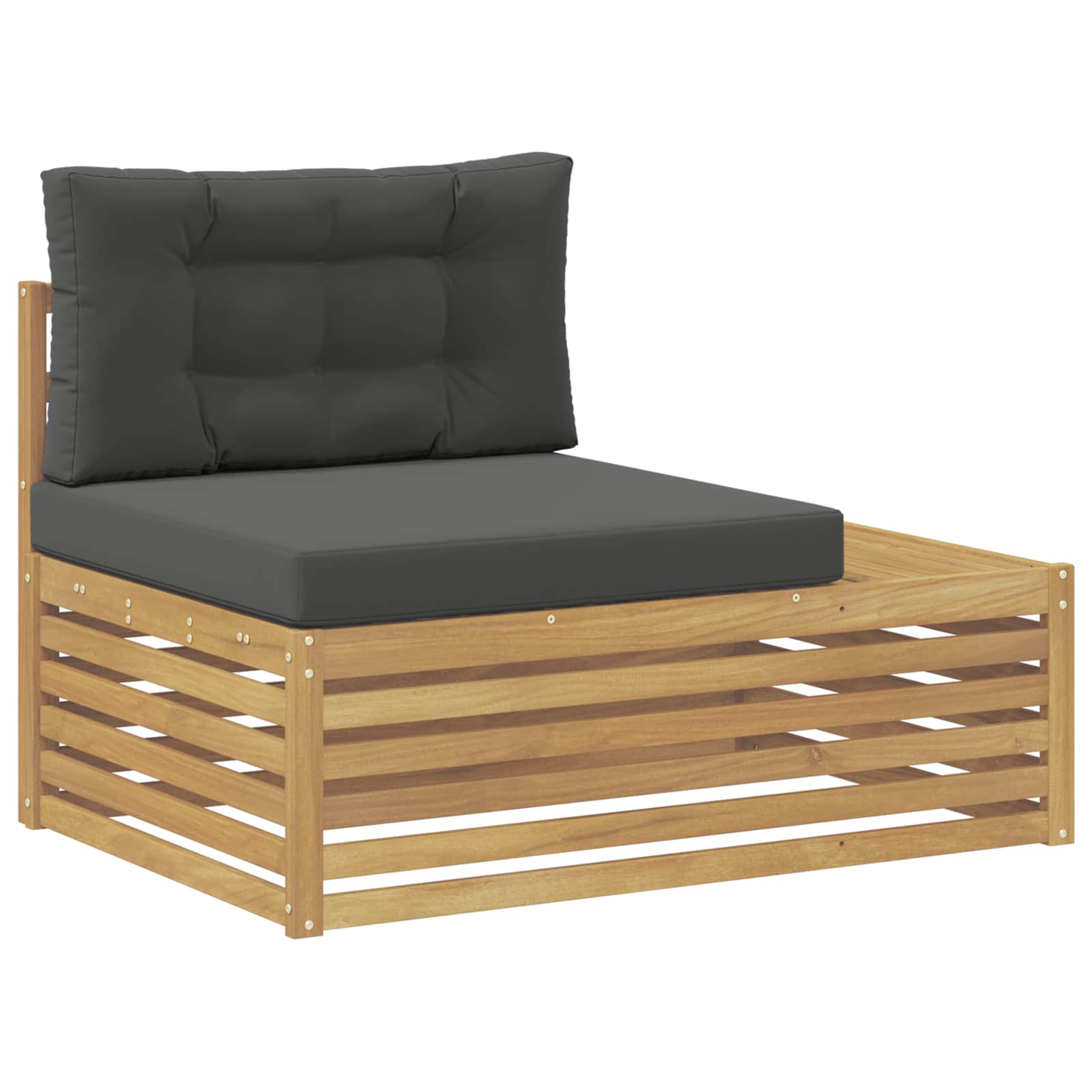 3 Komad Set vanjskih sofa Poliester Bijela