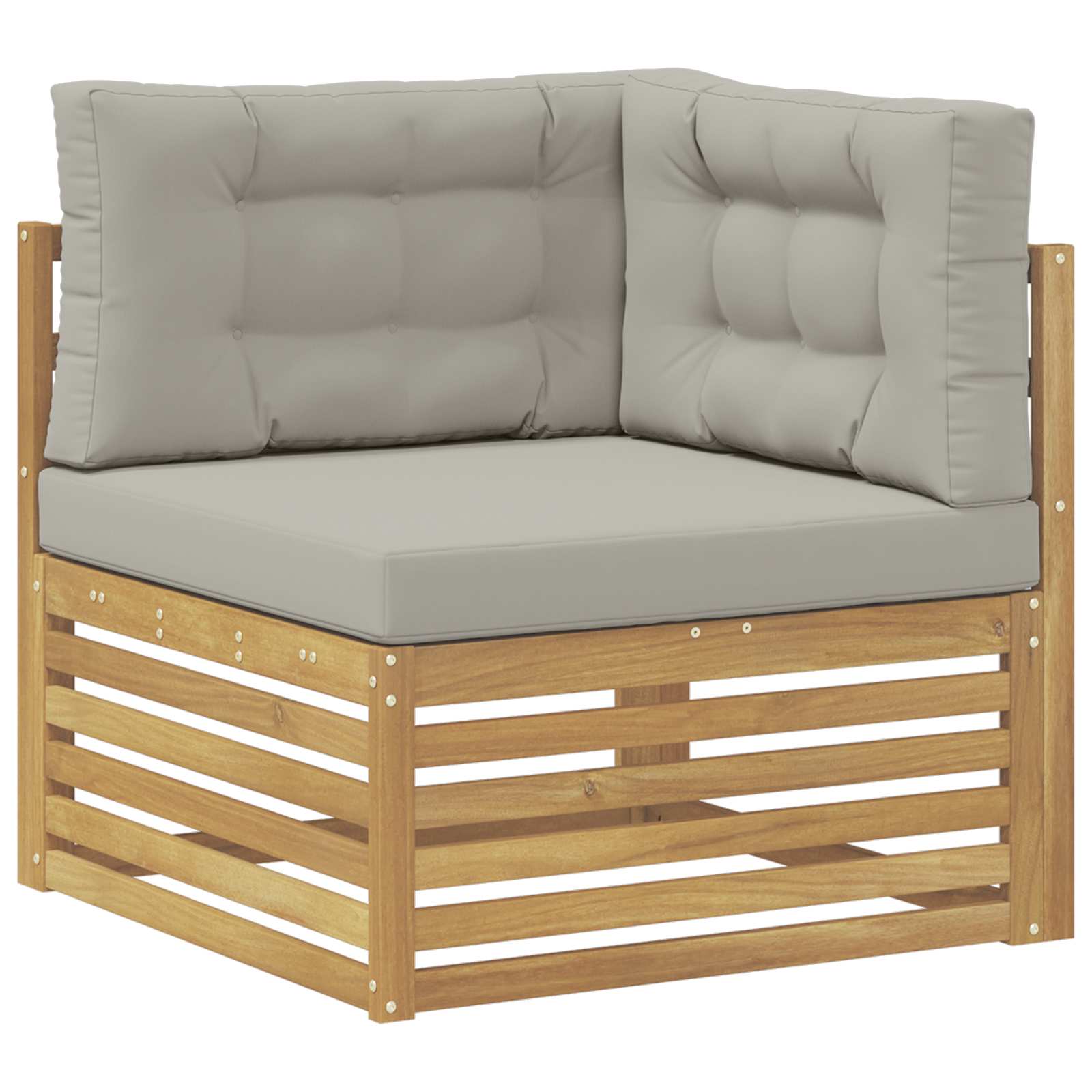 6 Komad Set vanjskih sofa Poliester Bijela