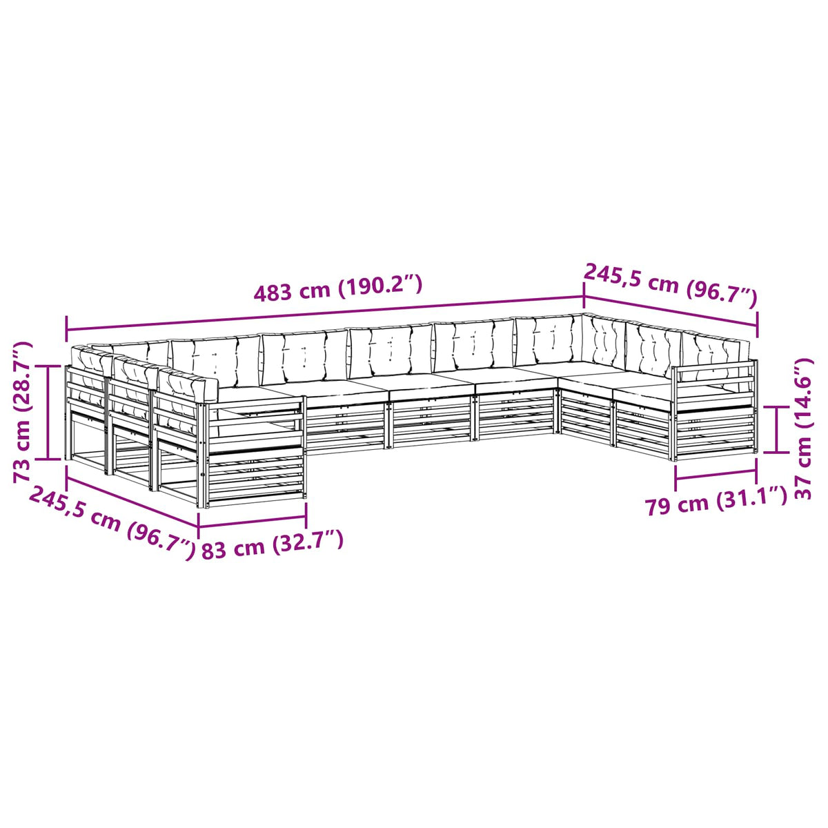 Setovi sofa 10 kom.