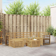Set vanjskih sofa 7 kom. Bijela Poliester