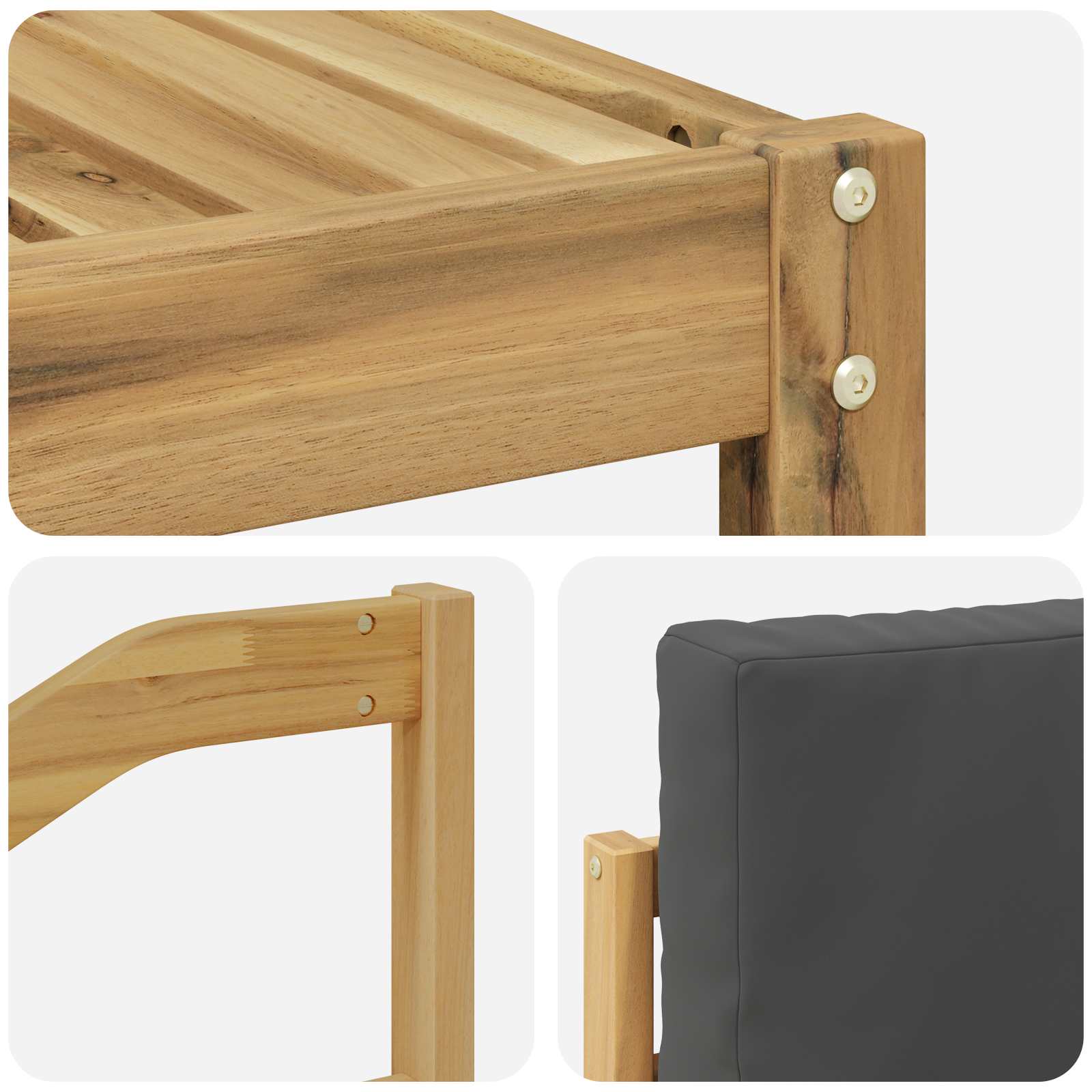 Set vanjskih sofa 7 pcs Bijela i antracit