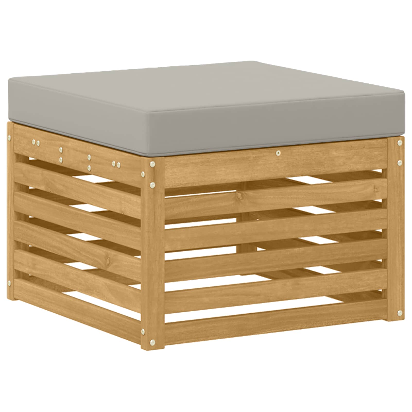 Set vanjskih sofa 7 pcs Bijela i svijetlosiva 59 x 59 x 37 cm
