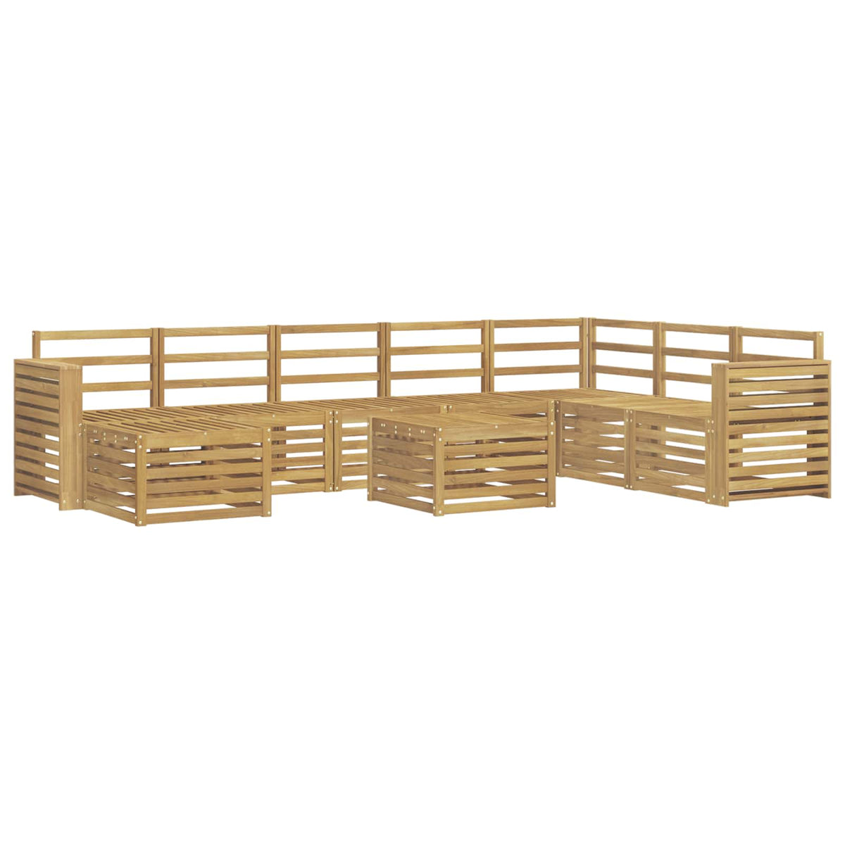 Setovi sofa Čvrsto drvo akacije