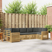 Set vanjskih sofa 7 pcs Bijela i antracit 304 x 132,5 x 73 cm