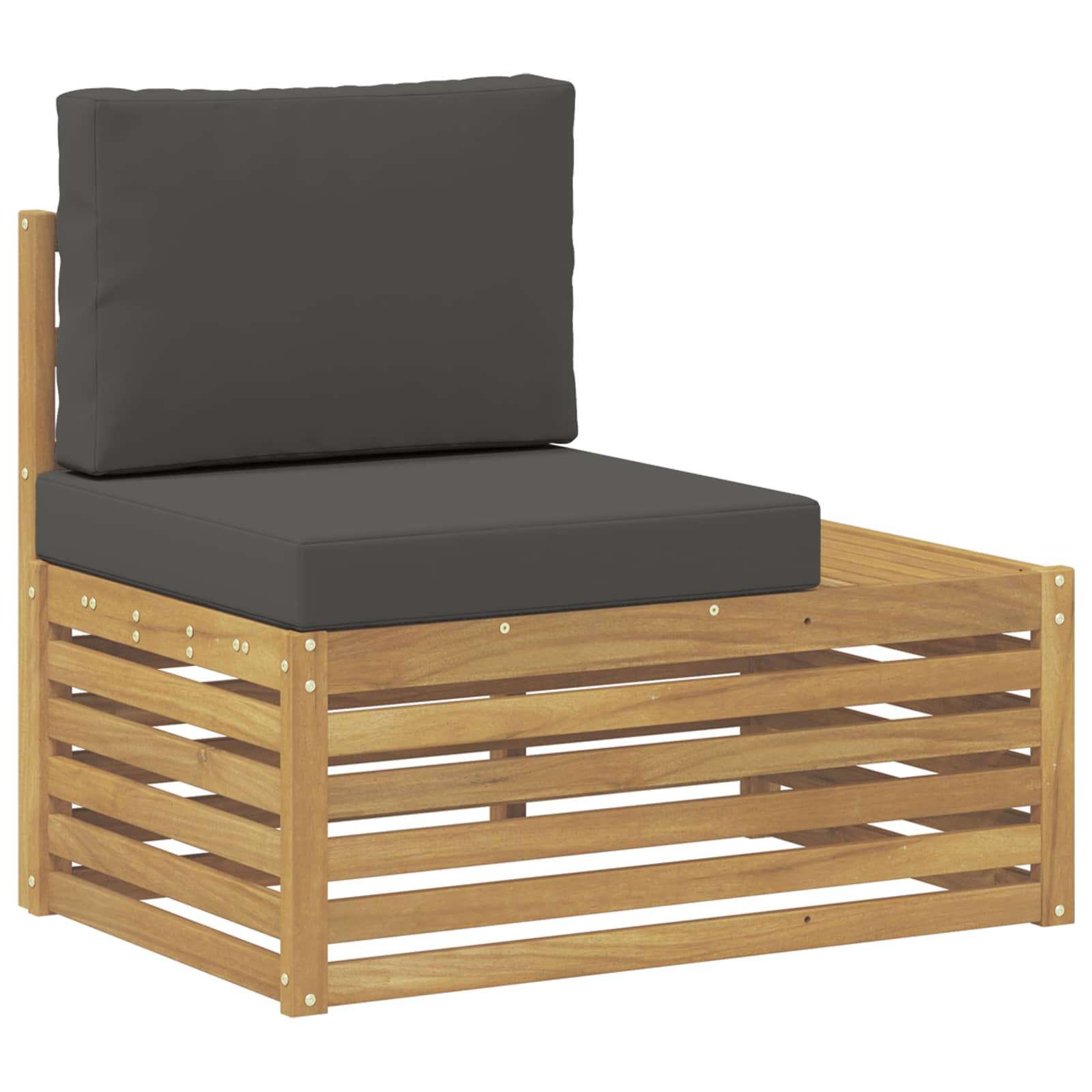 Set vanjskih sofa s jastukom 6 Komad Bijela i antracit