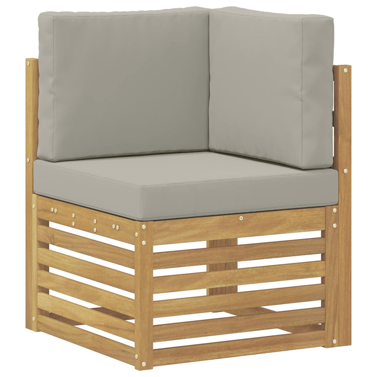 Set vanjskih sofa 10 kom. Bijela i svjetlosiva Poliester