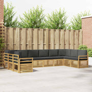 Set vanjskih sofa 10 pcs Bijela i antracit 363 x 190 x 73 cm