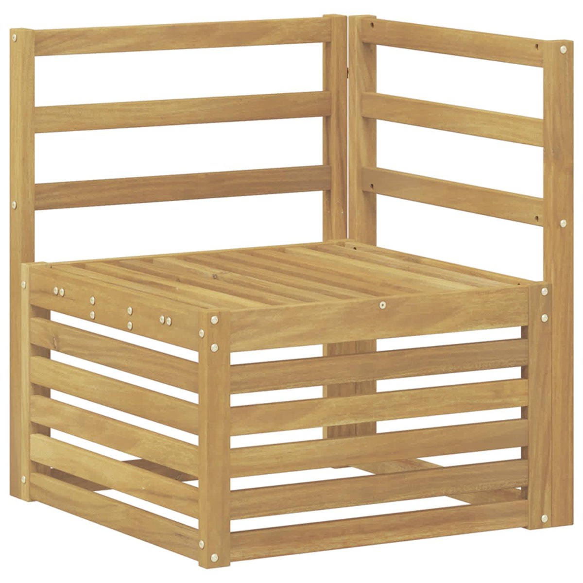 Set vanjskih sofa 11 kom. Bijela Čvrsto drvo akacije