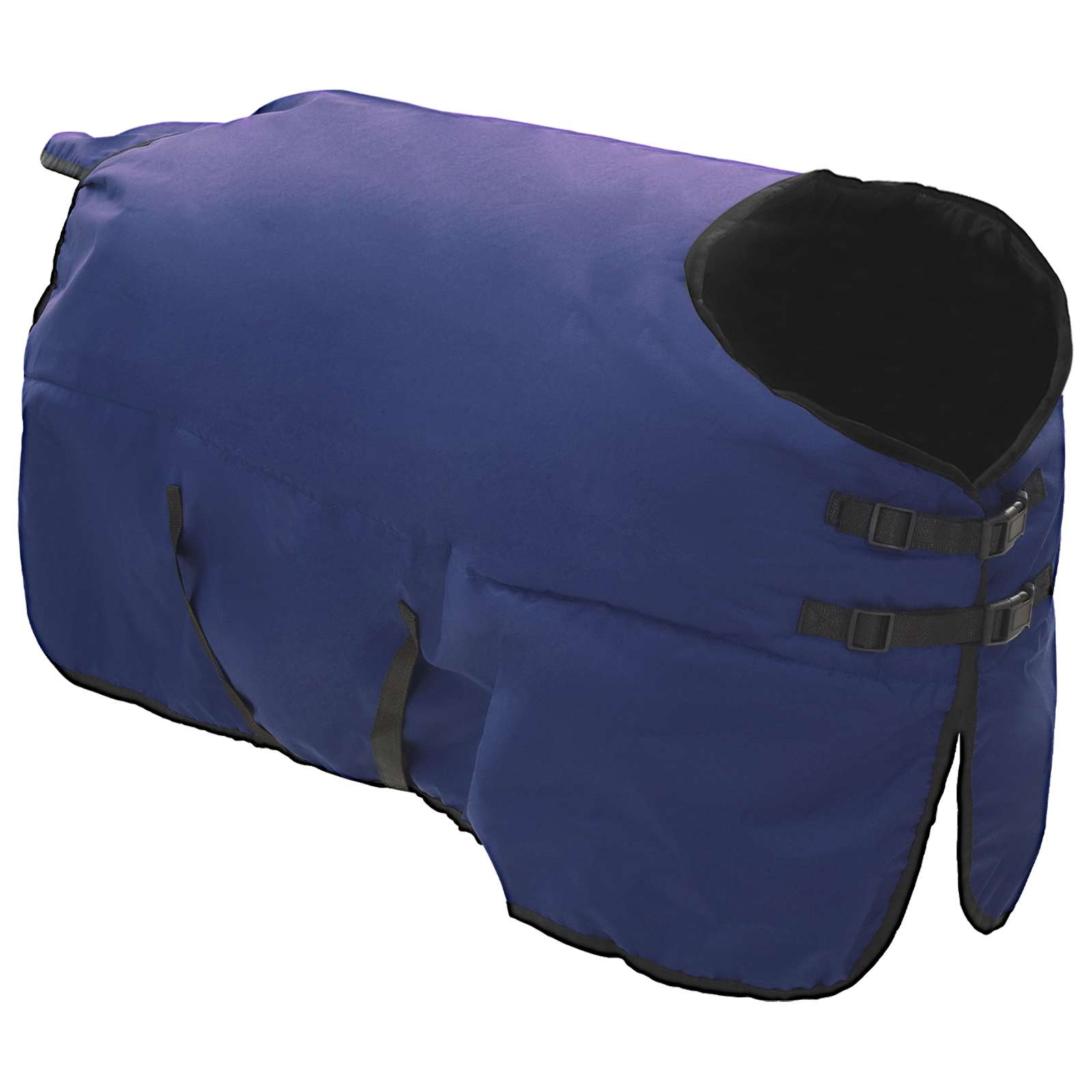 Pokrivač za konje Tamno zelena i crna 75 cm Poliester
