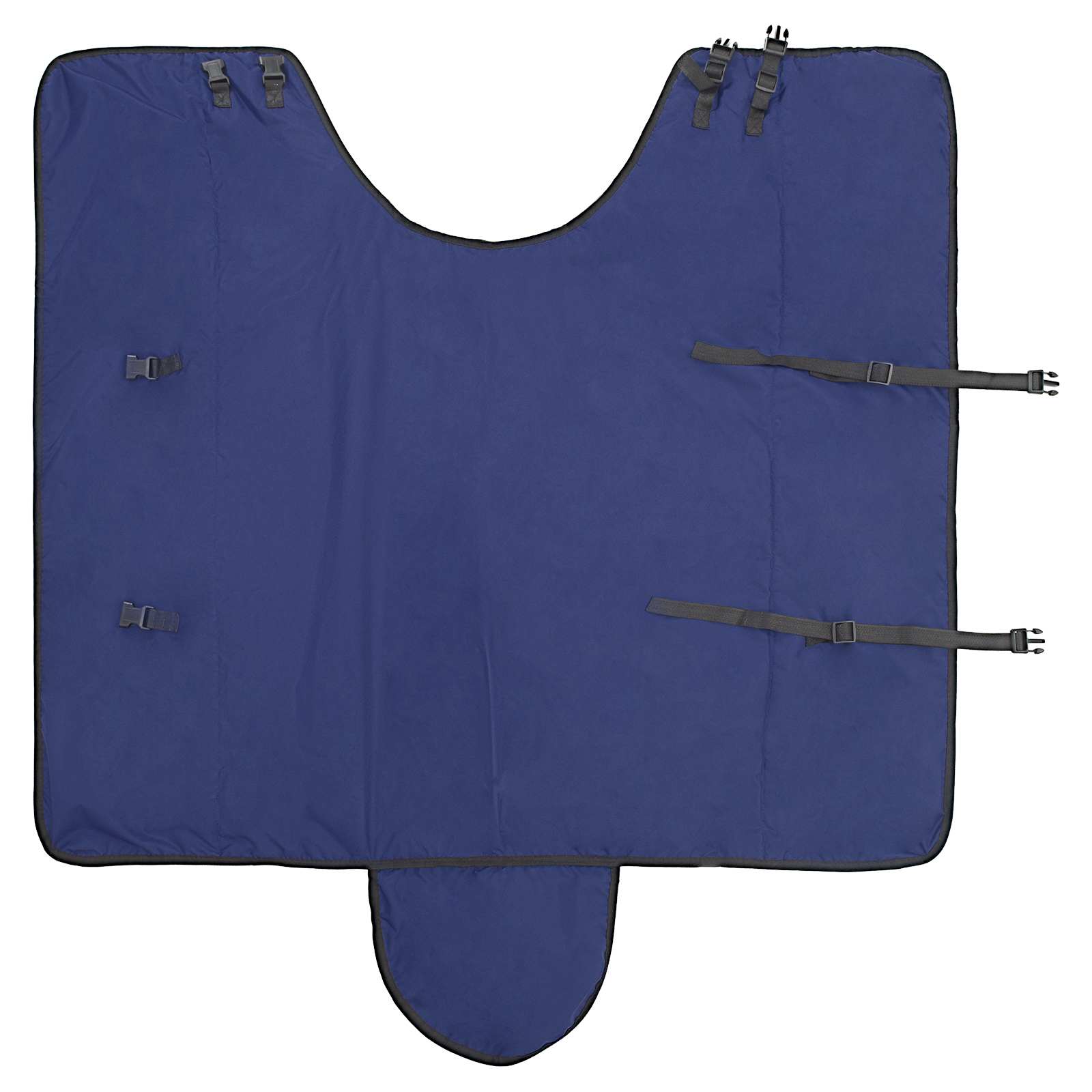 Pokrivač za konje Tamno zelena i crna 115 cm Poliester
