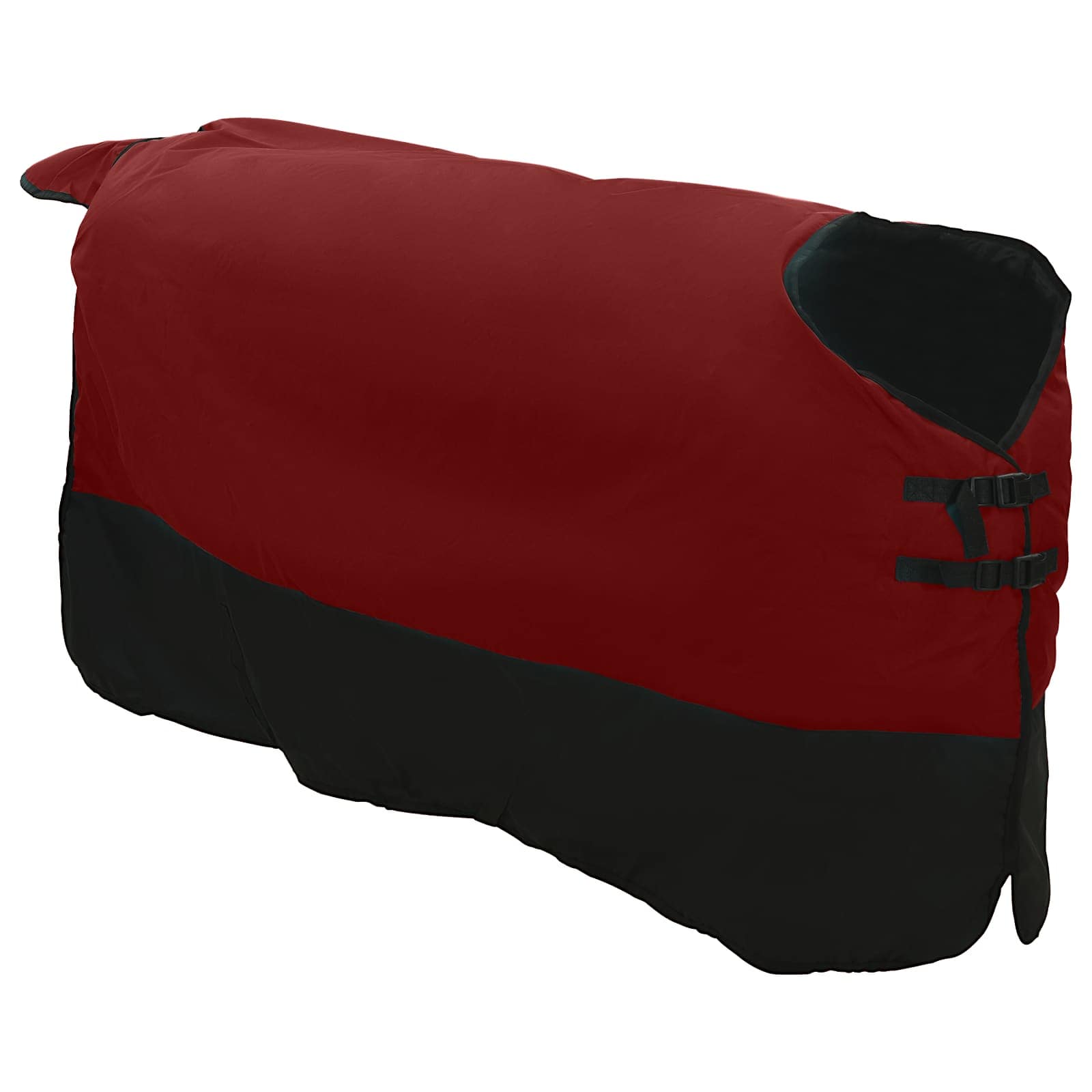 Pokrivač za konje Tamno zelena i crna 145 cm Poliester