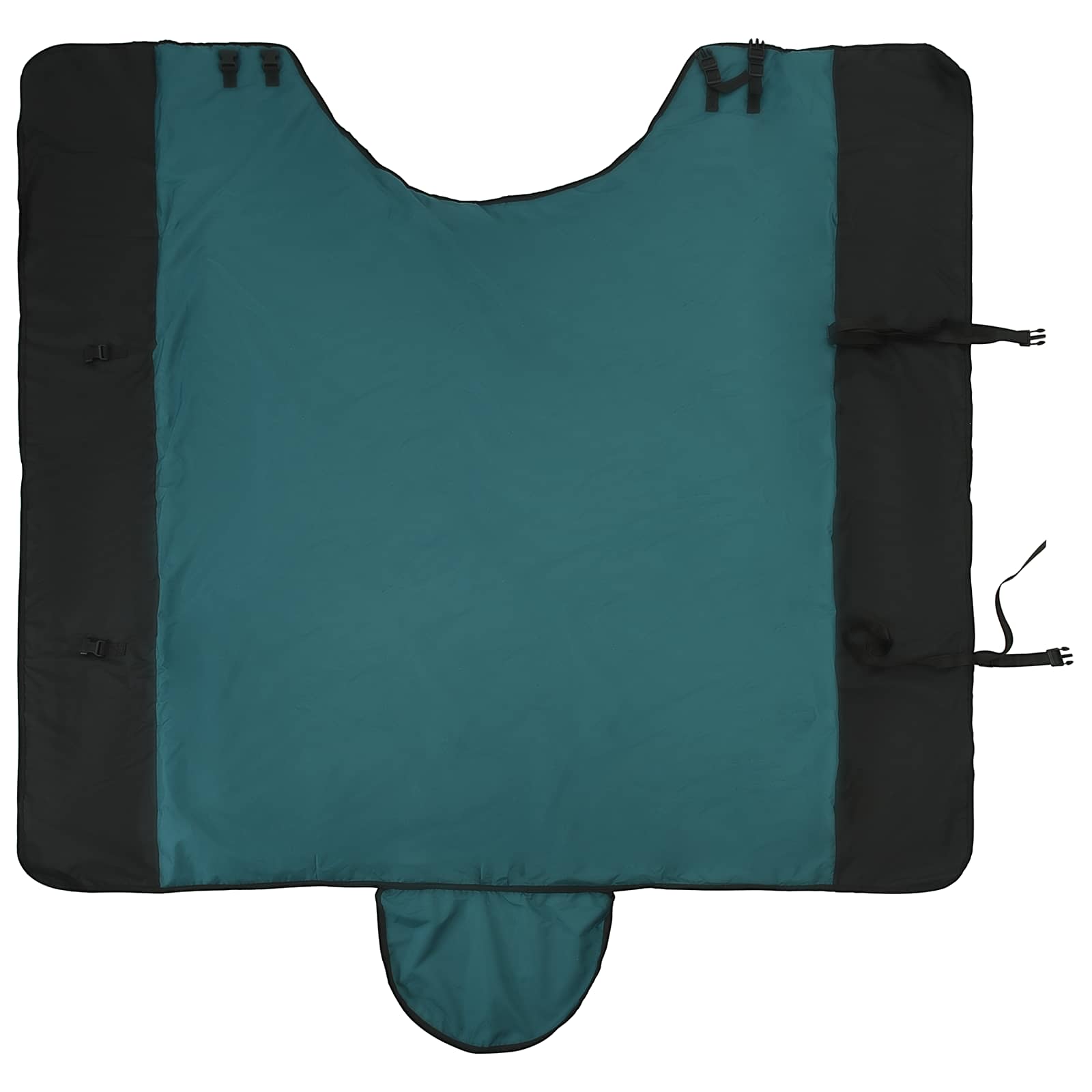 Pokrivač za konje Tamno zelena i crna 85 cm Poliester