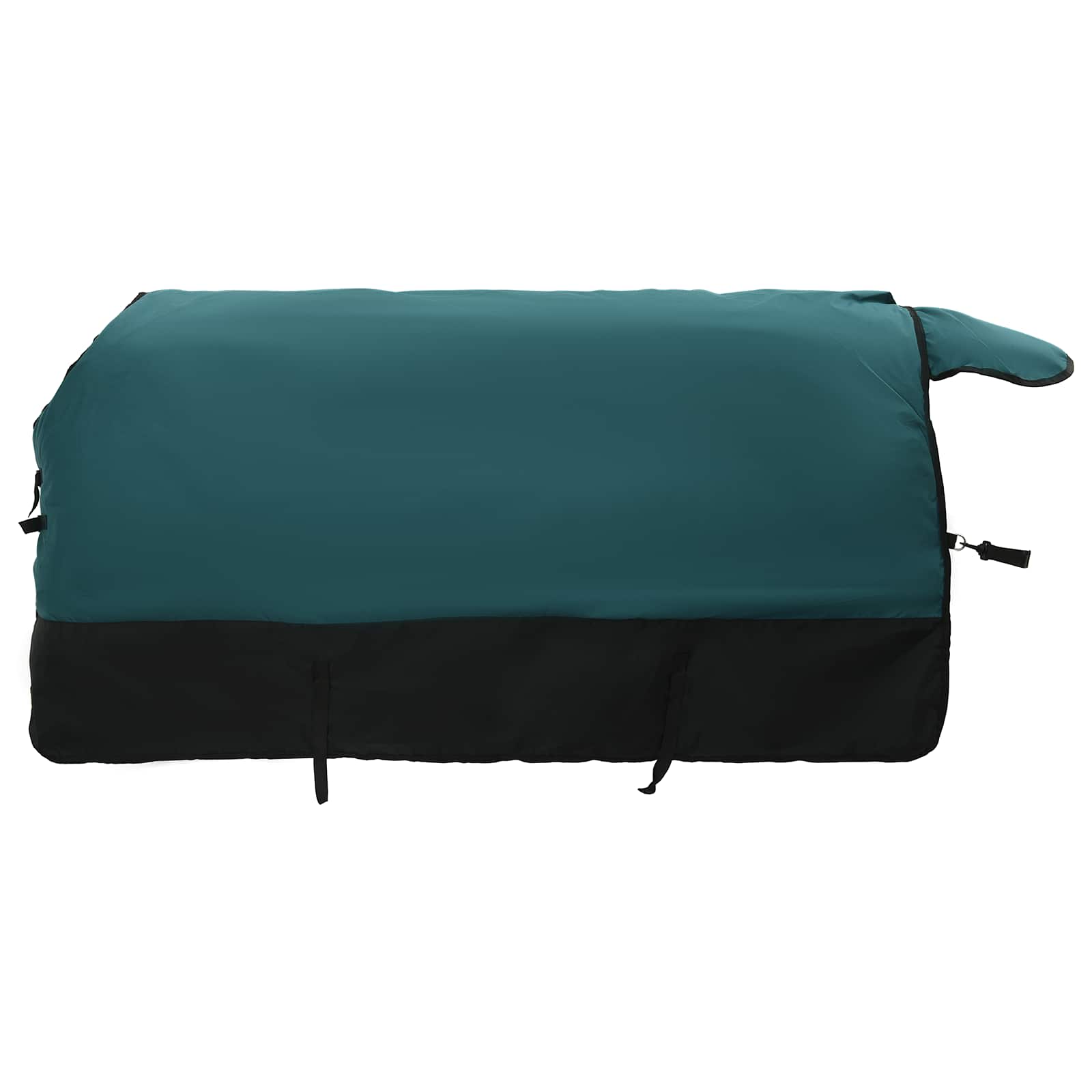 Pokrivač za konje Tamno zelena i crna 115 cm Poliester