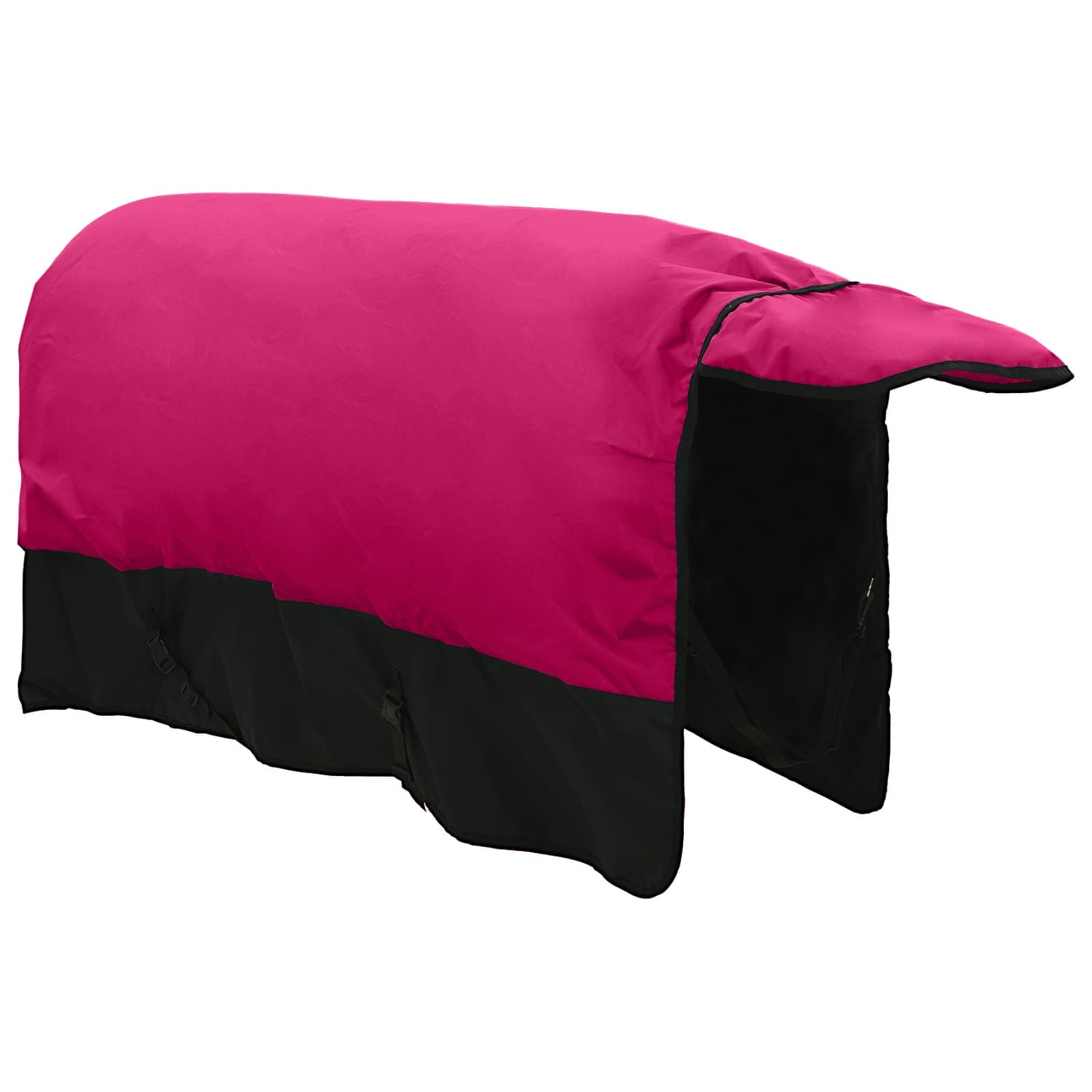 Pokrivač za konje Ružičasta i crna 115 cm Poliester