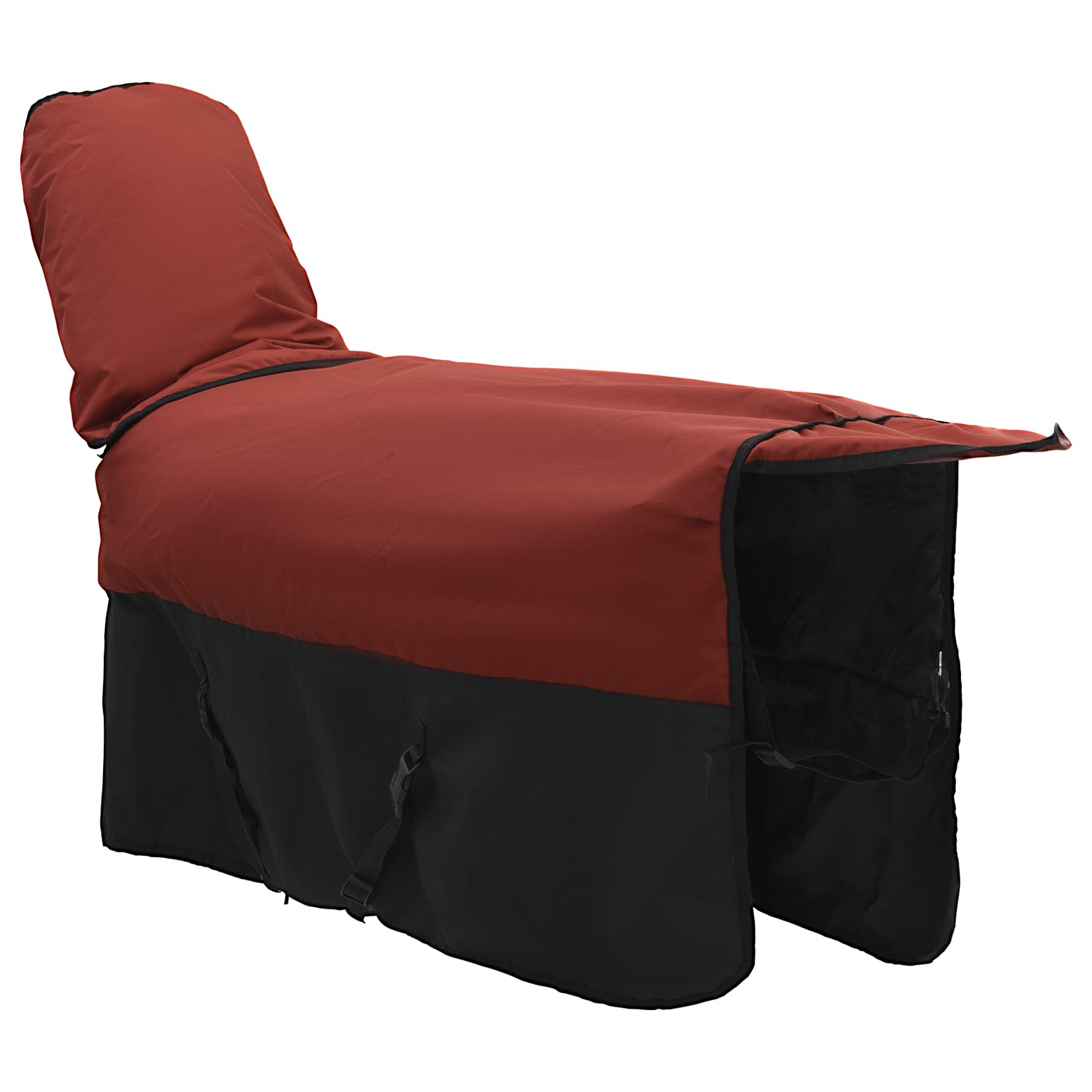 Pokrivač za konje Tamno zelena i crna 85 cm Poliester
