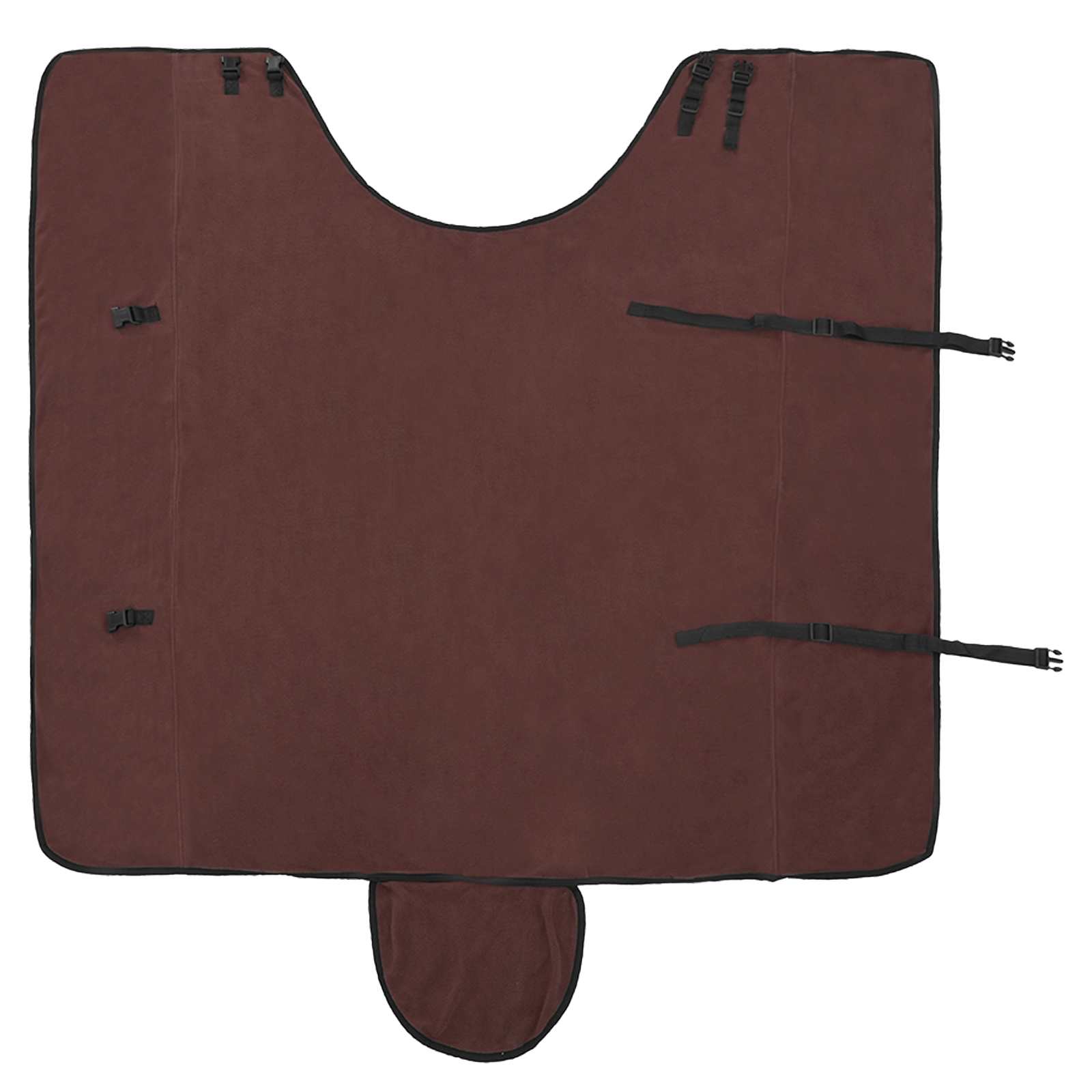Pokrivač za konje Puni tamnosmeđi 125 cm Poliester