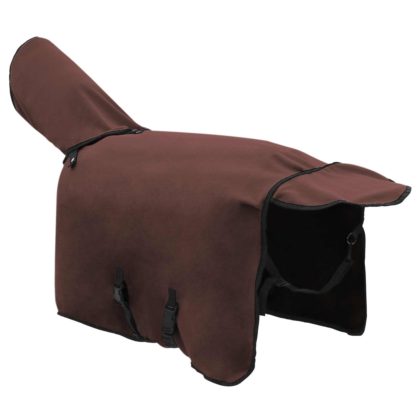 Pokrivač za konje Puni tamnosmeđi 85 cm Poliester