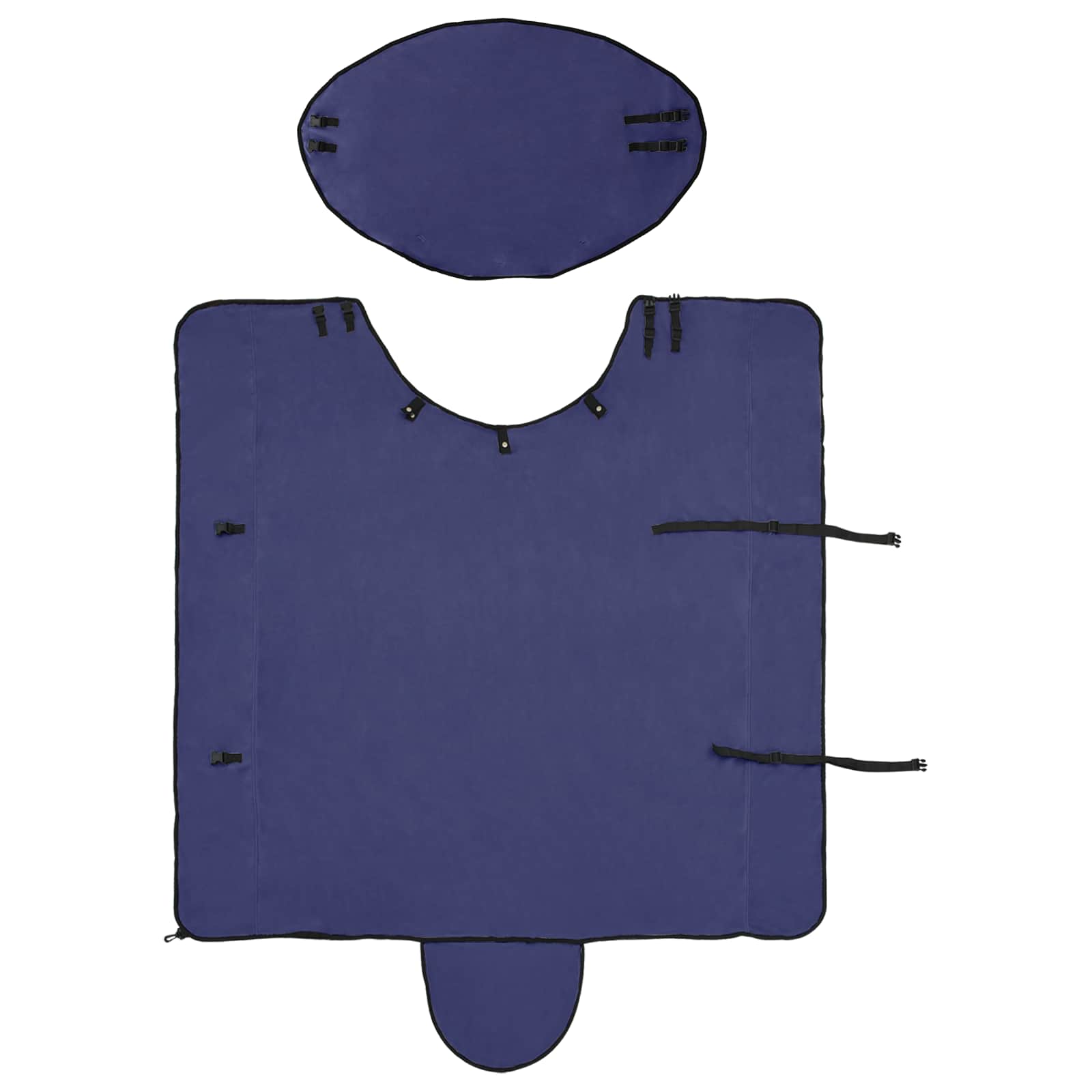 Pokrivač za konje Mornarsko plava 125 cm Poliester