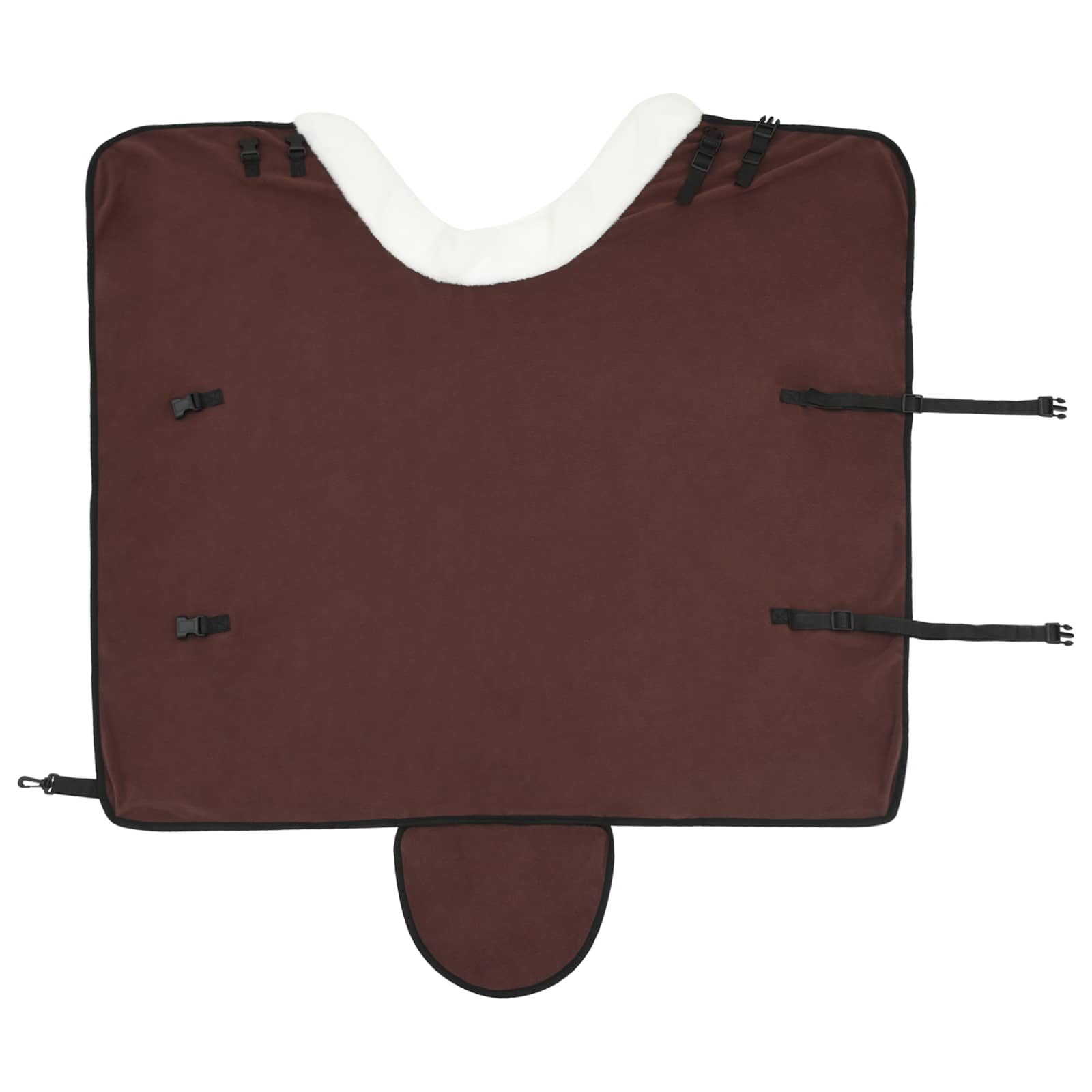 Pokrivač za konje Puni tamnosmeđi 105 cm Polartec