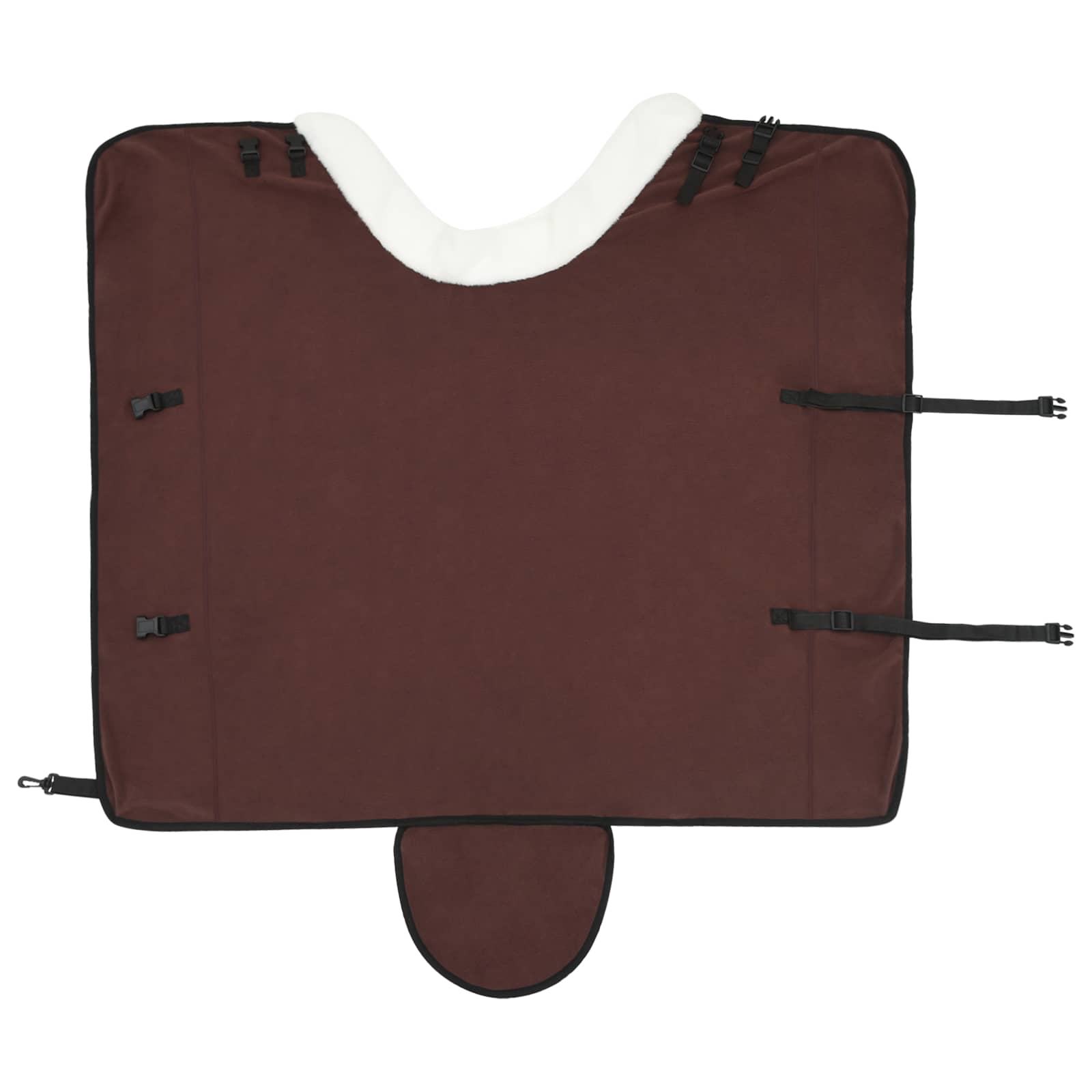 Pokrivač za konje Puni tamnosmeđi 125 cm Polartec