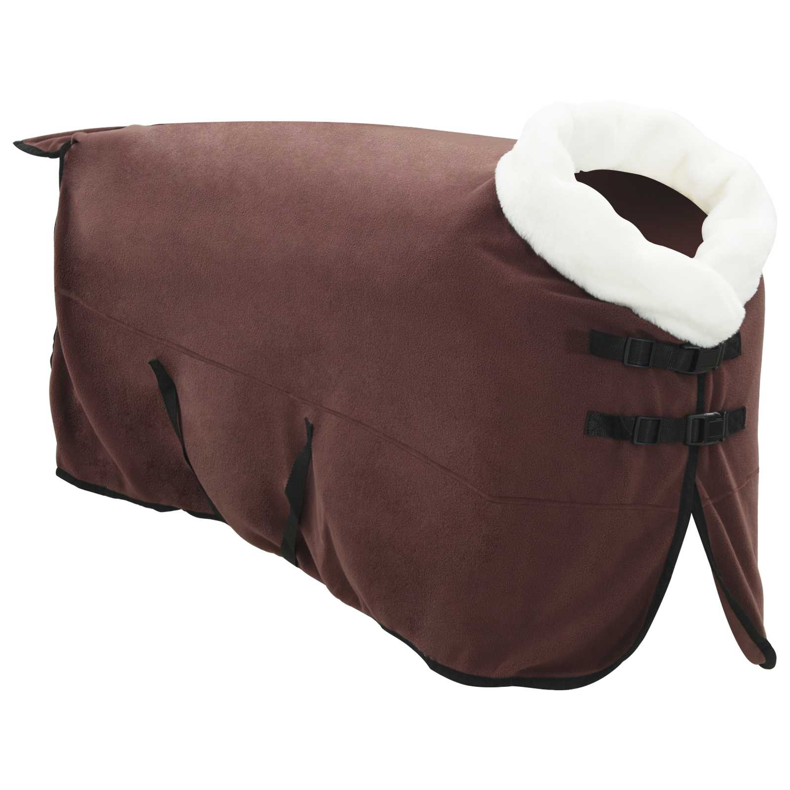 Pokrivač za konje Puni tamnosmeđi 135 cm Polartec