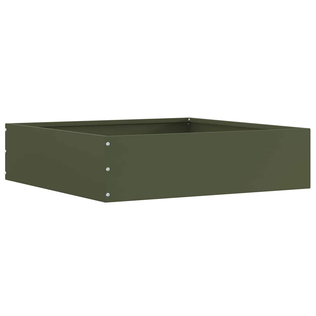 Ograda oko Travnjaka 6 pcs Maslinasto zelena 50 x 50 x 13 cm