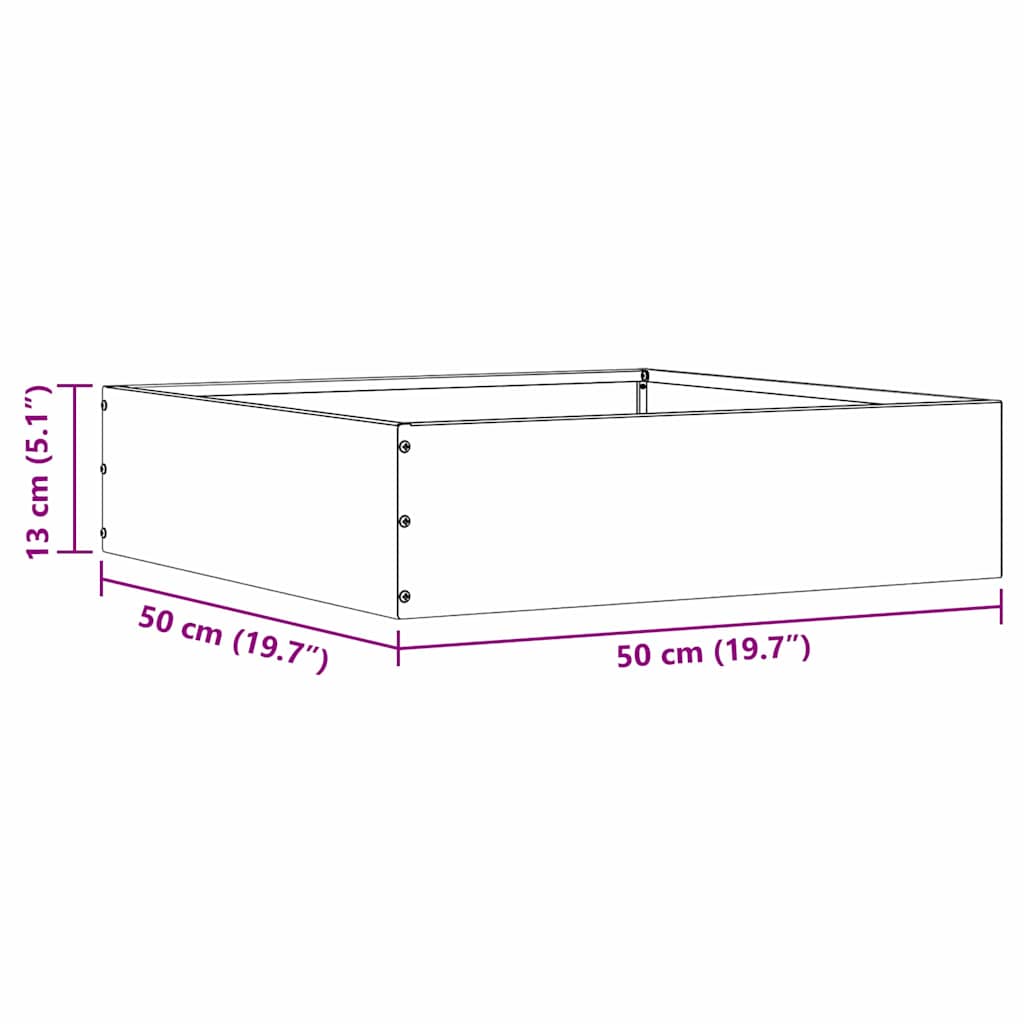 Ograda oko Travnjaka 6 pcs Maslinasto zelena 50 x 50 x 13 cm