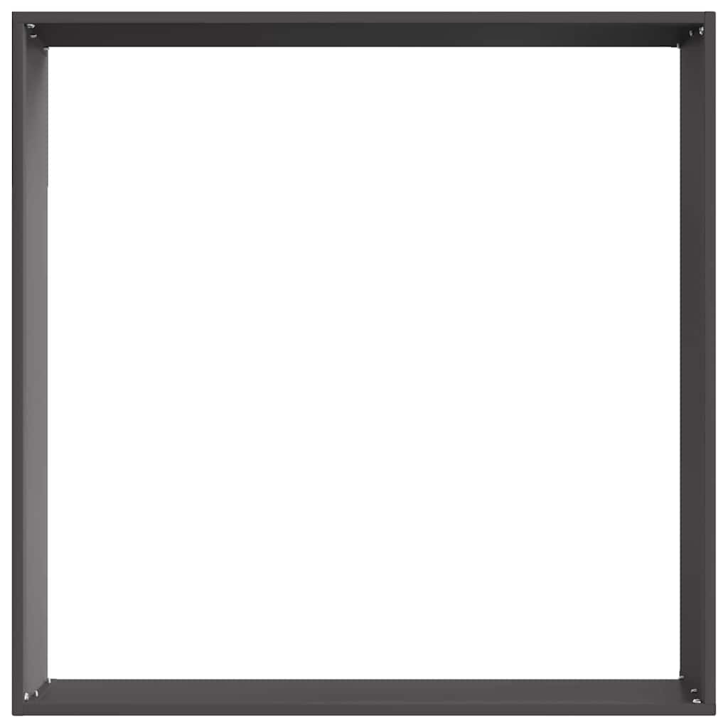 Ograda oko Travnjaka Crna 60 x 60 x 13 cm Čelik