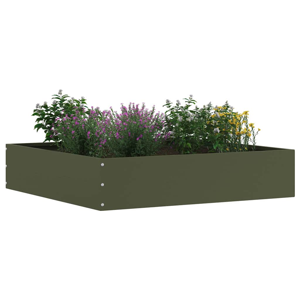 Ograda oko Travnjaka 6 pcs Maslinasto zelena 60 x 60 x 13 cm