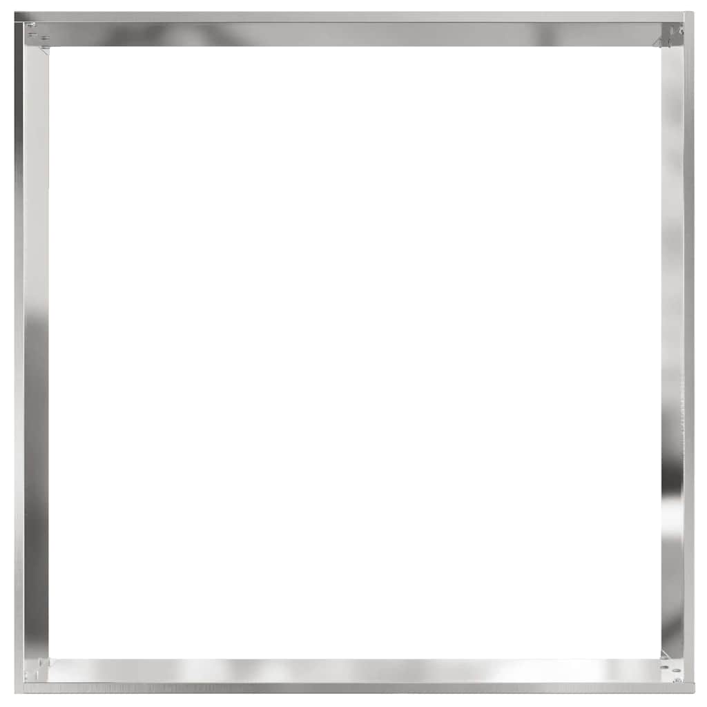 Ograda oko Travnjaka 6 pcs Srebrno 60 x 60 x 13 cm