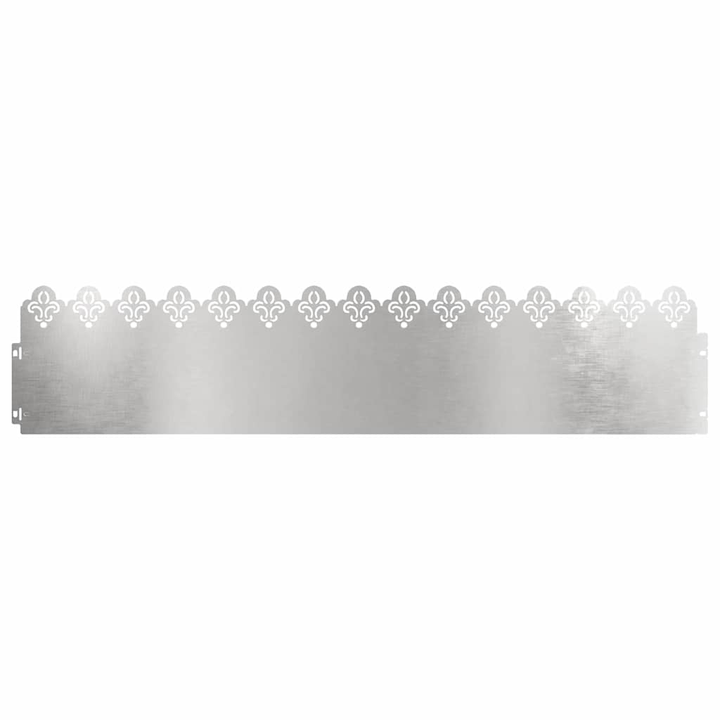 Rubnjaci za travnjak 10 pcs Srebrno 103 x 0,05 x 22 cm