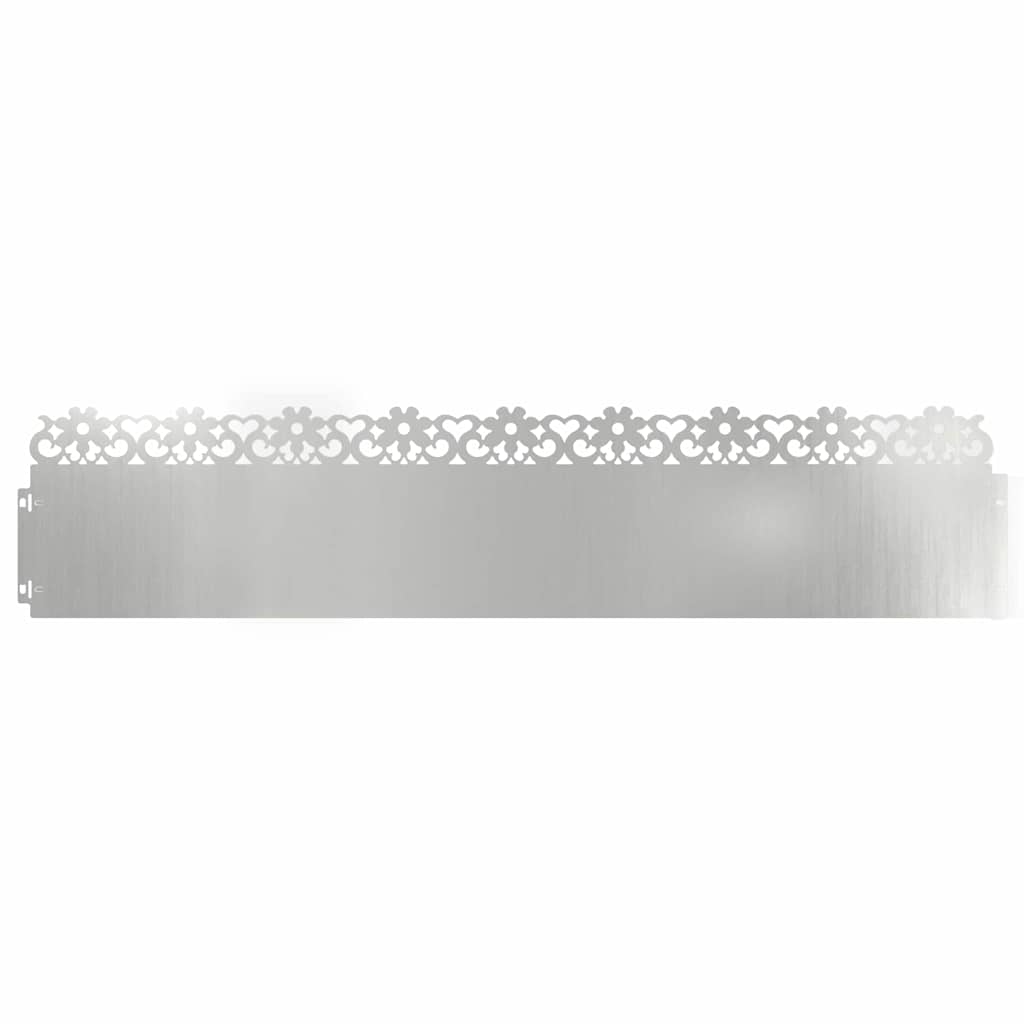 Rubnjaci za travnjak 10 pcs Srebrno 103 x 0,05 x 22 cm