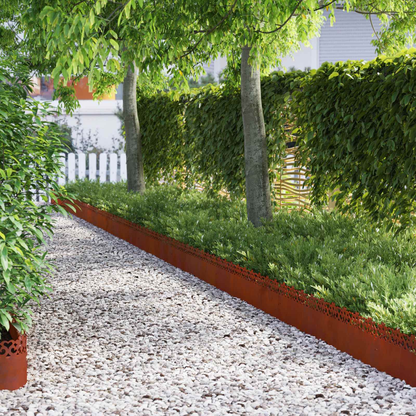 Rubnjaci za travnjak 30 pcs Rđa 103 x 0,05 x 22 cm